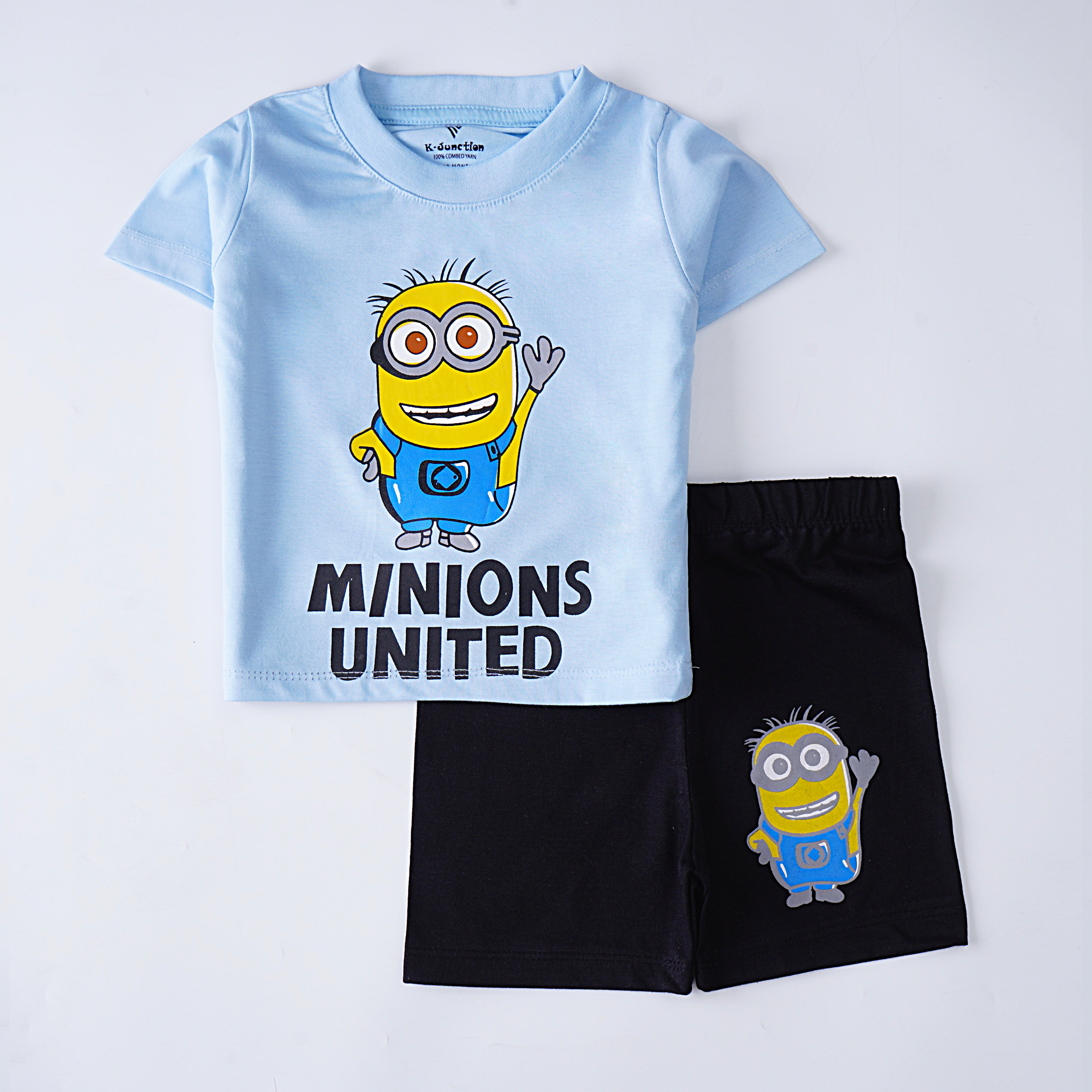 Boys Half Sleeves 2 Piece Suit (Minion)