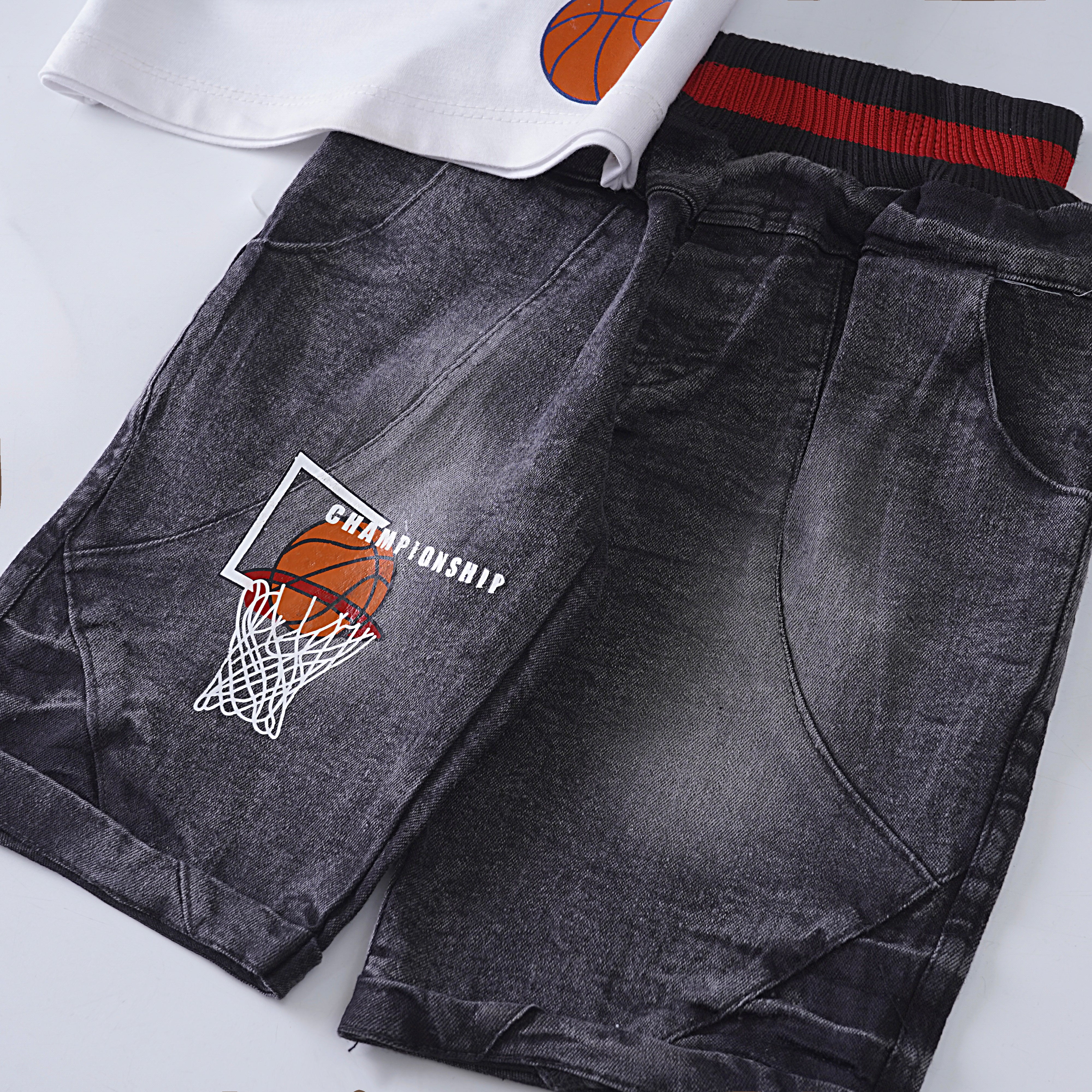 Boys Half Sleeves 2 Piece Suit (Hey)