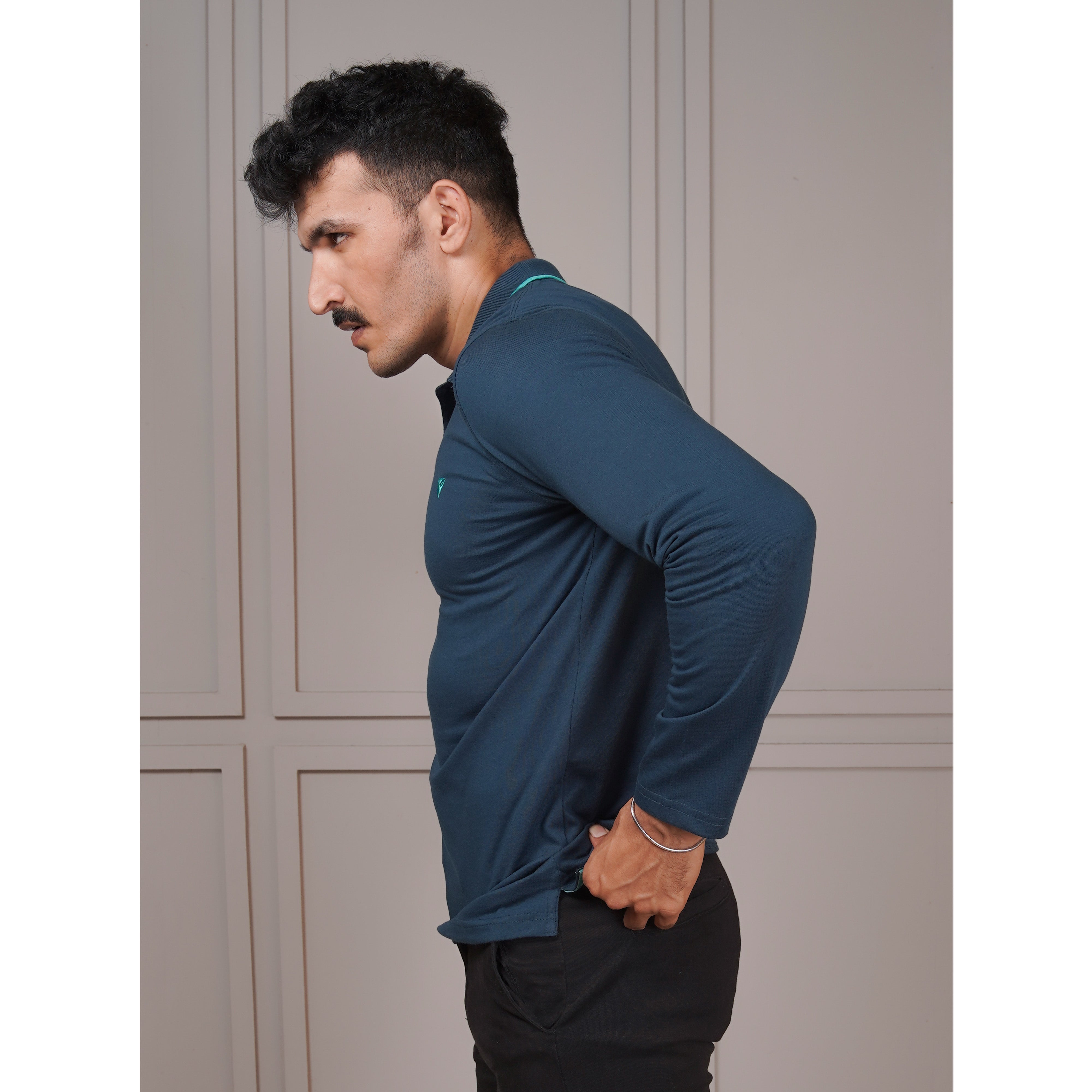 Men's Full Sleeve Polo Code-D
