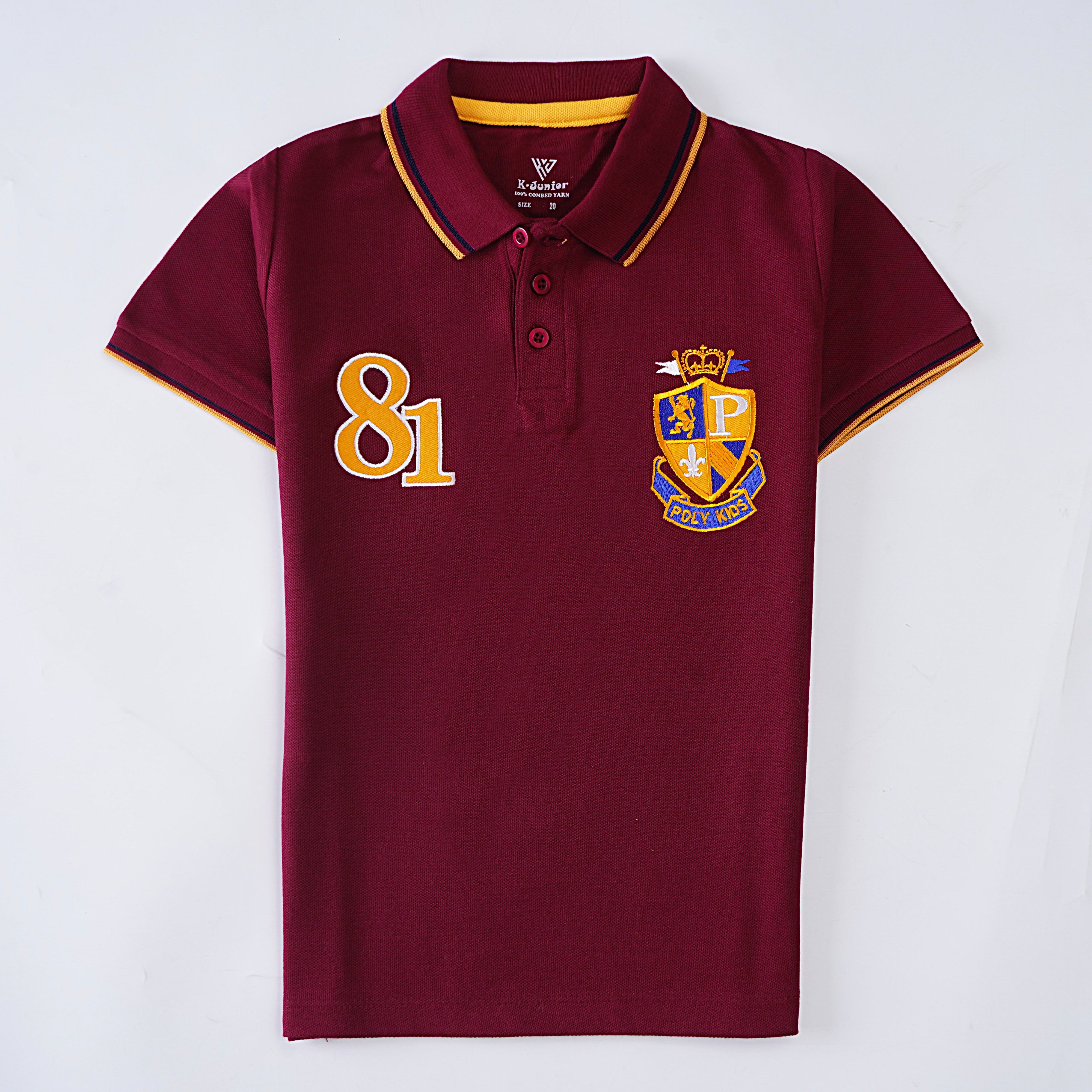 Boys Half Sleeves Polo T-Shirt (81)