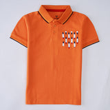 Boys Half Sleeves Polo T-Shirt (Pocket-Print)