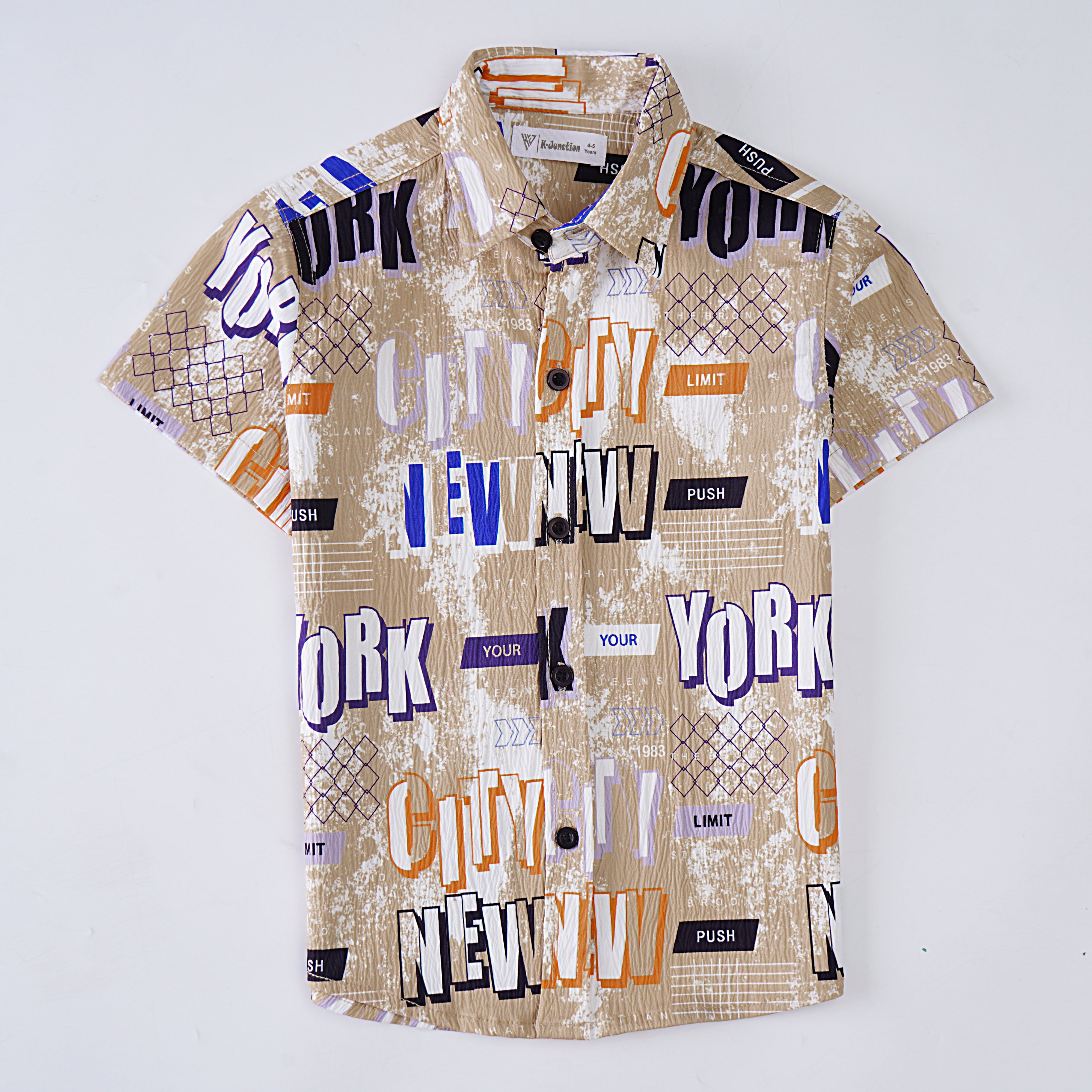 Boys Printed Half Sleeves Shirt