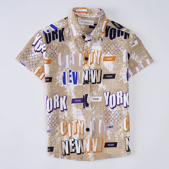 Boys Printed Half Sleeves Shirt