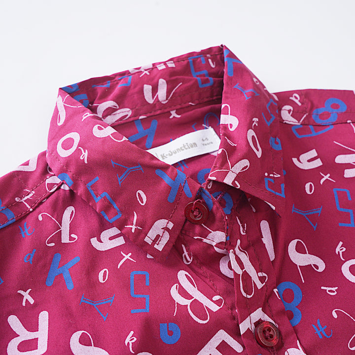 Boys Printed Half Sleeves Shirt