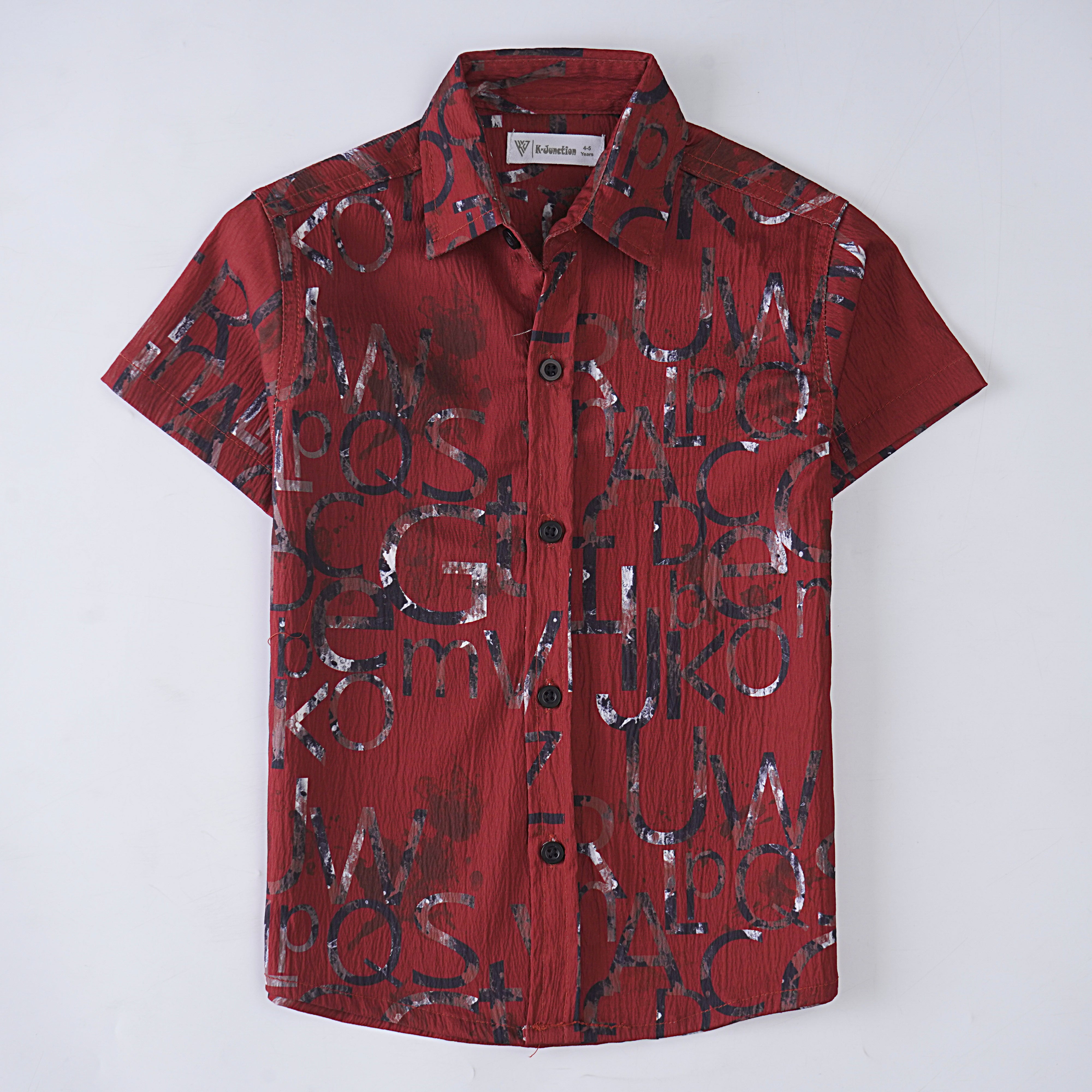 Boys Printed Half Sleeves Shirt
