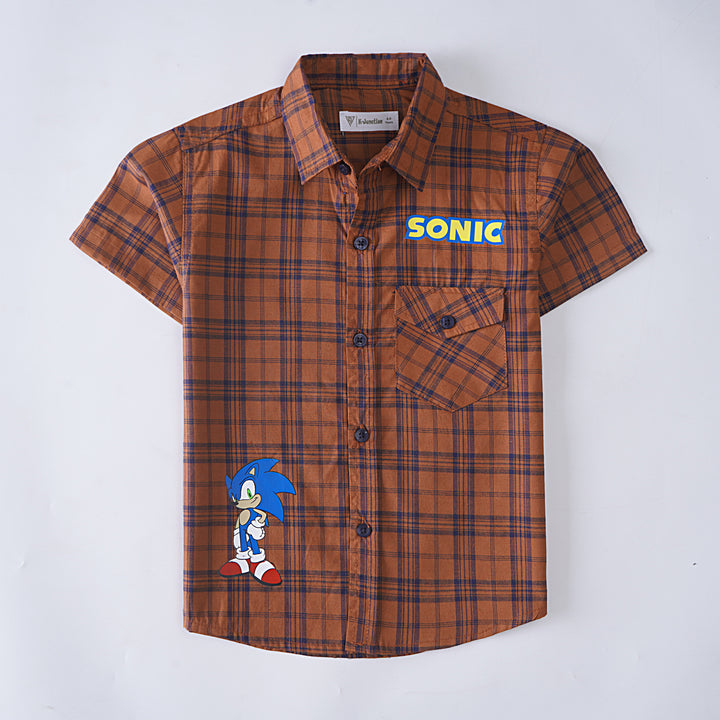 Boys Printed Half Sleeves Shirt
