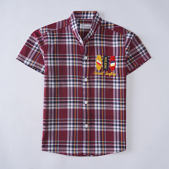 Boys Printed Half Sleeves Shirt