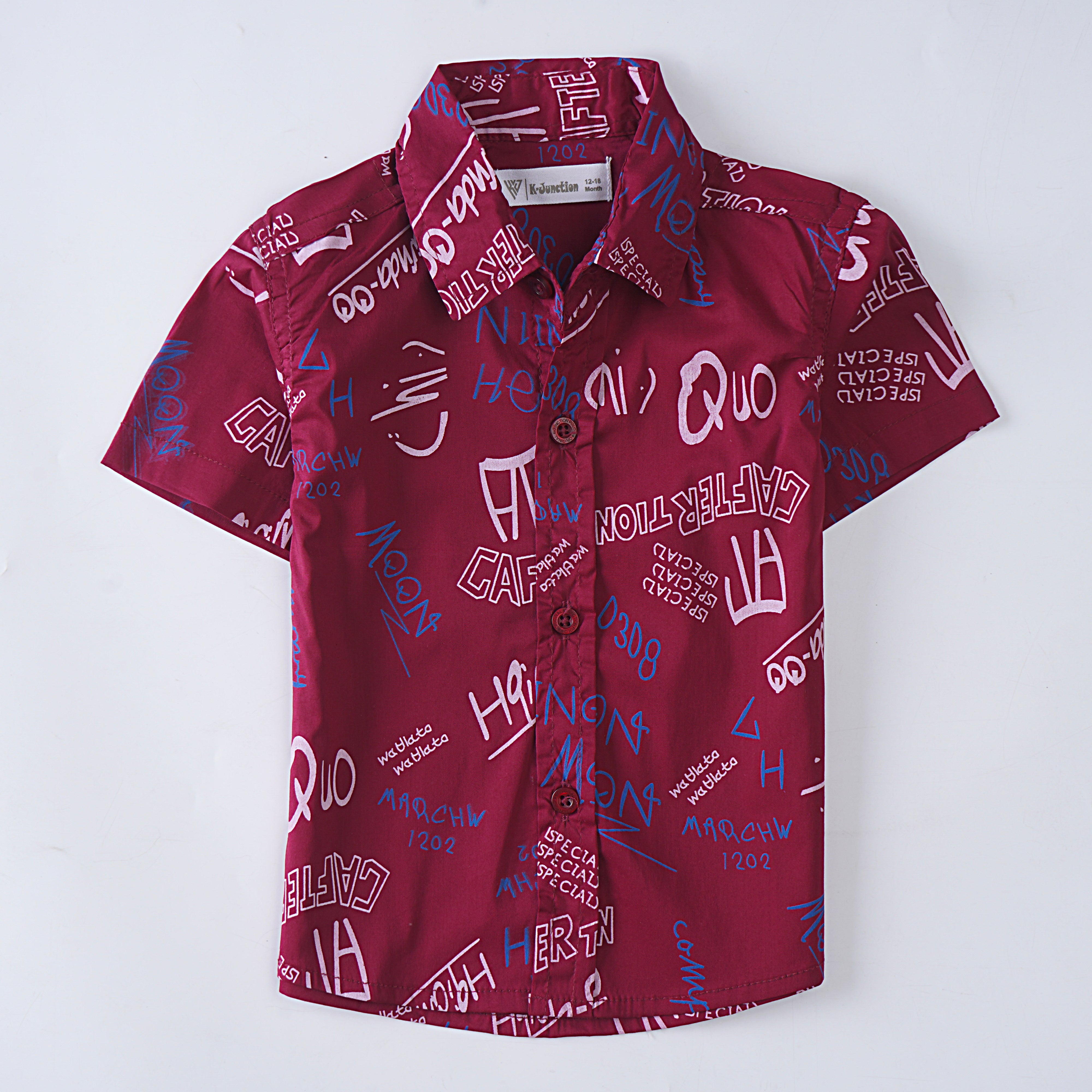Boys Printed Half Sleeves Shirt