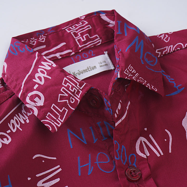 Boys Printed Half Sleeves Shirt