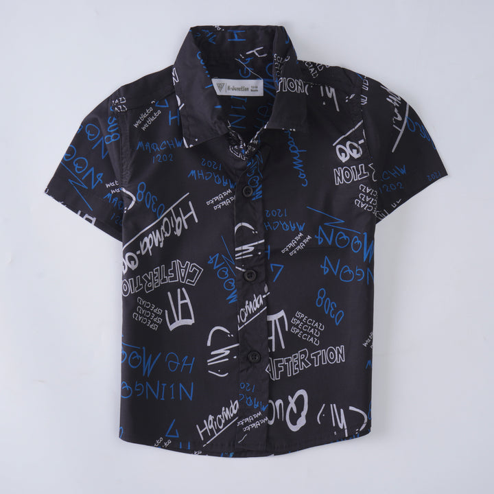 Boys Printed Half Sleeves Shirt
