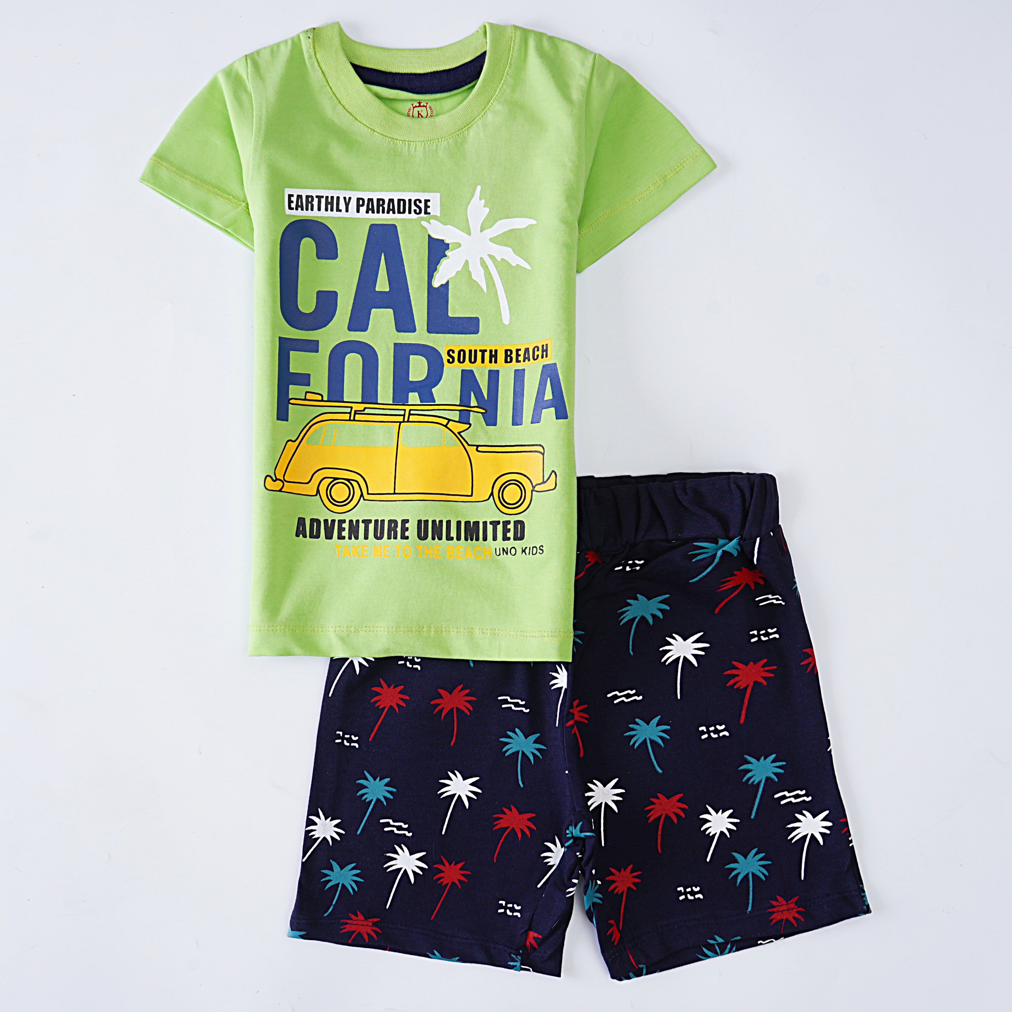 Infant Boys Half Sleeves 2 Piece Suit ( Earthly )