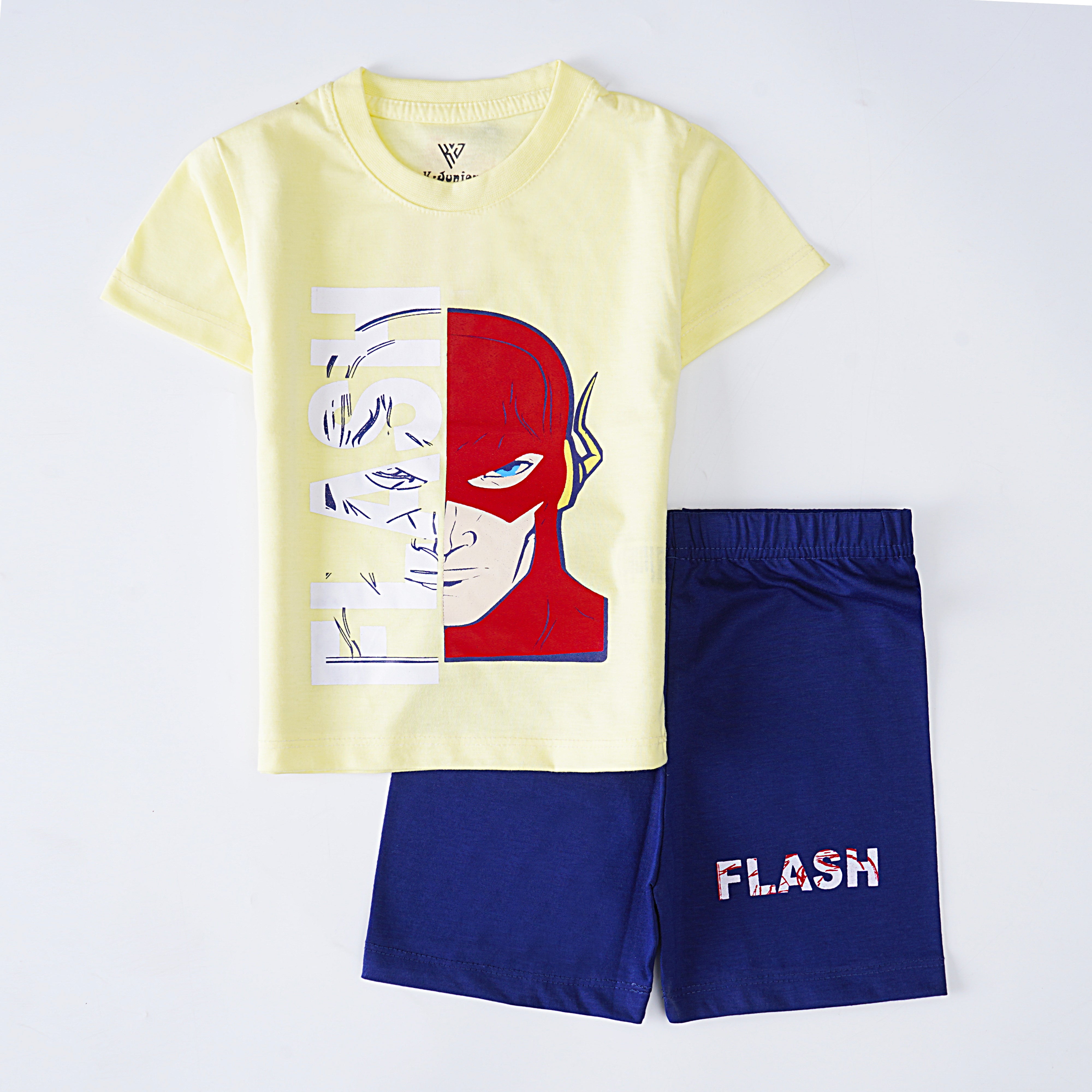 Boys Half Sleeves 2 Piece Suit (Flash)