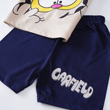 Boys Half Sleeves 2 Piece Suit (Garfield)