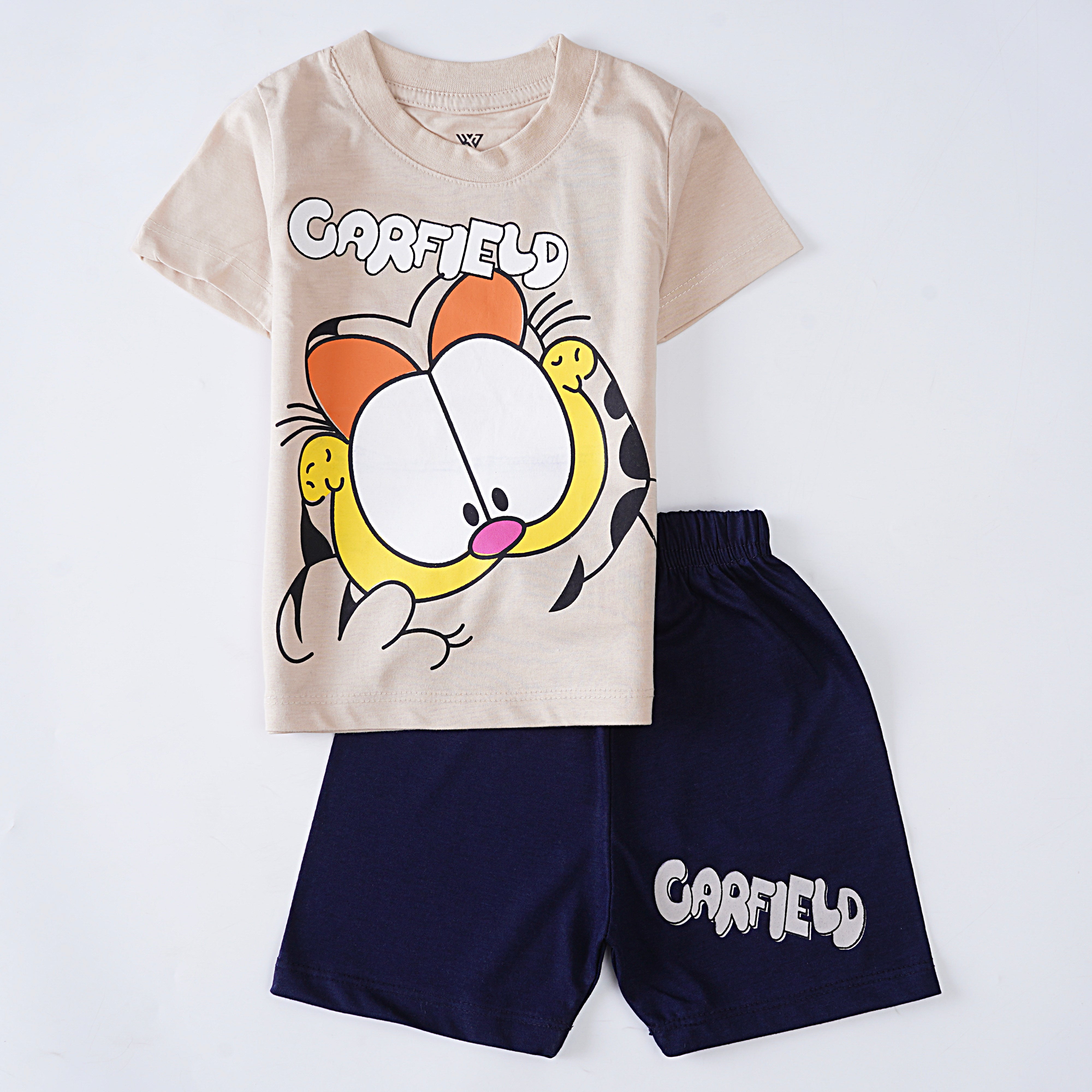 Boys Half Sleeves 2 Piece Suit (Garfield)