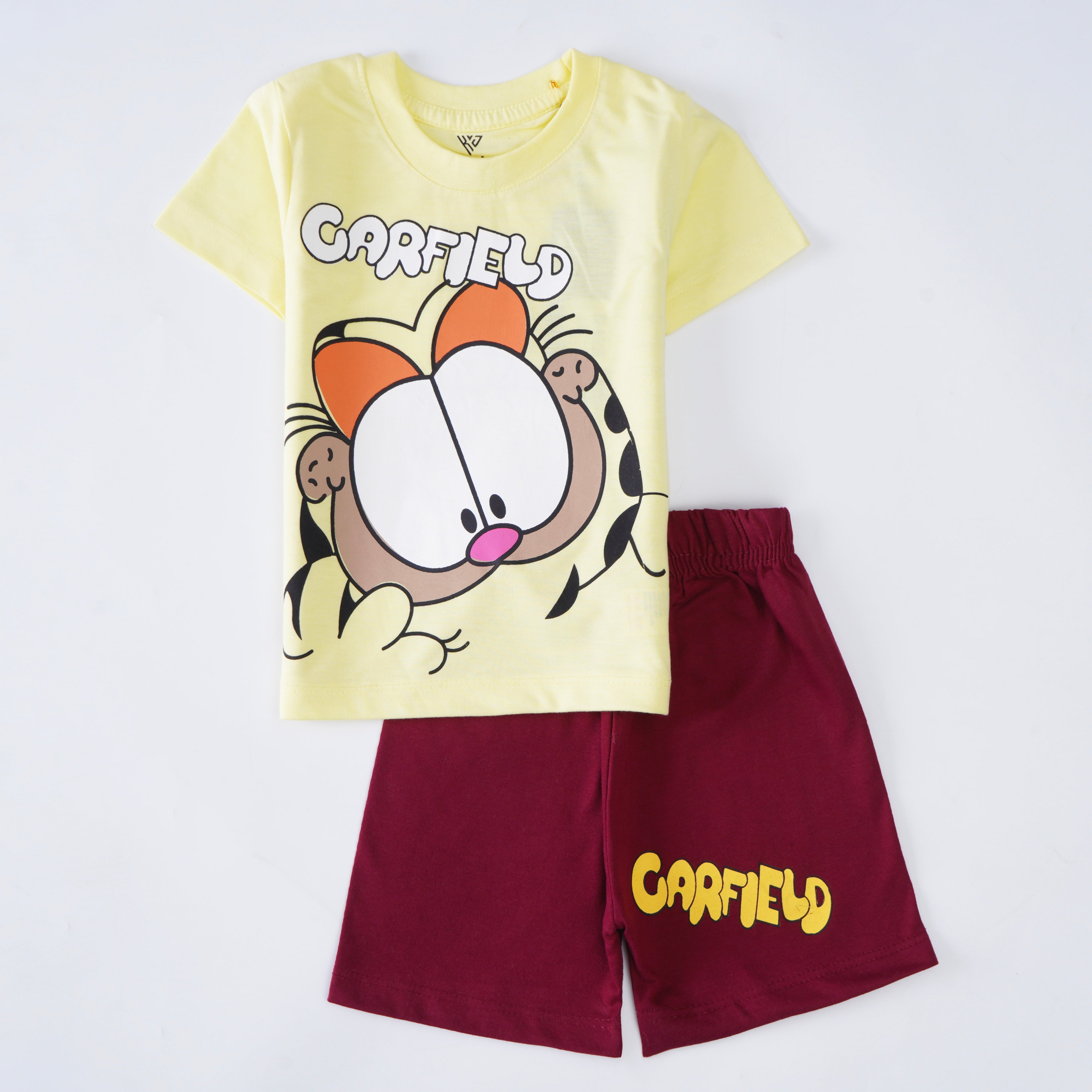 Boys Half Sleeves 2 Piece Suit (Garfield)