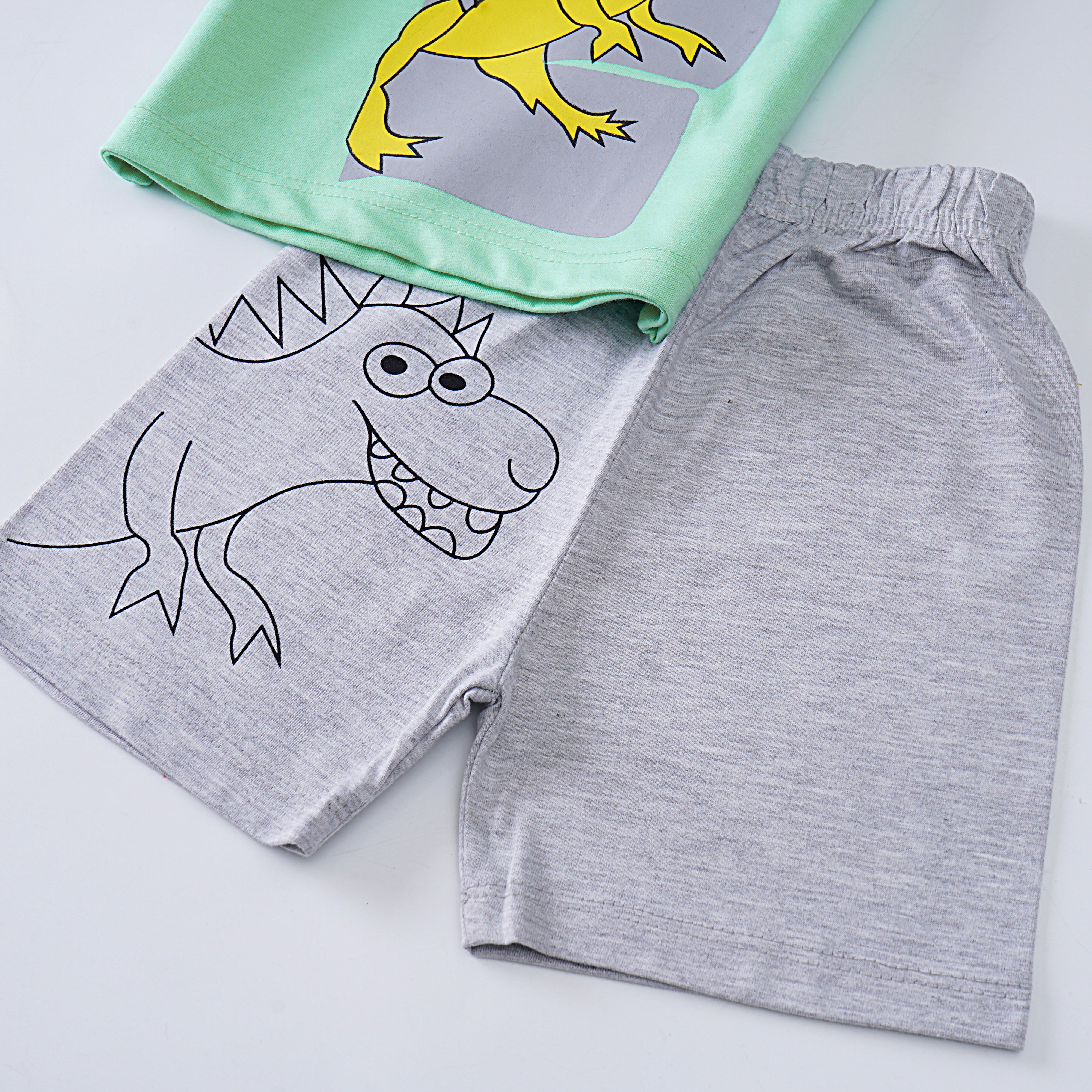 Boys Half Sleeves 2 Piece Suit (Hello)