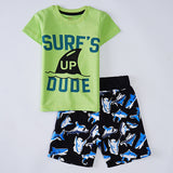 Boys Half Sleeves 2 Piece Suit ( Surf )