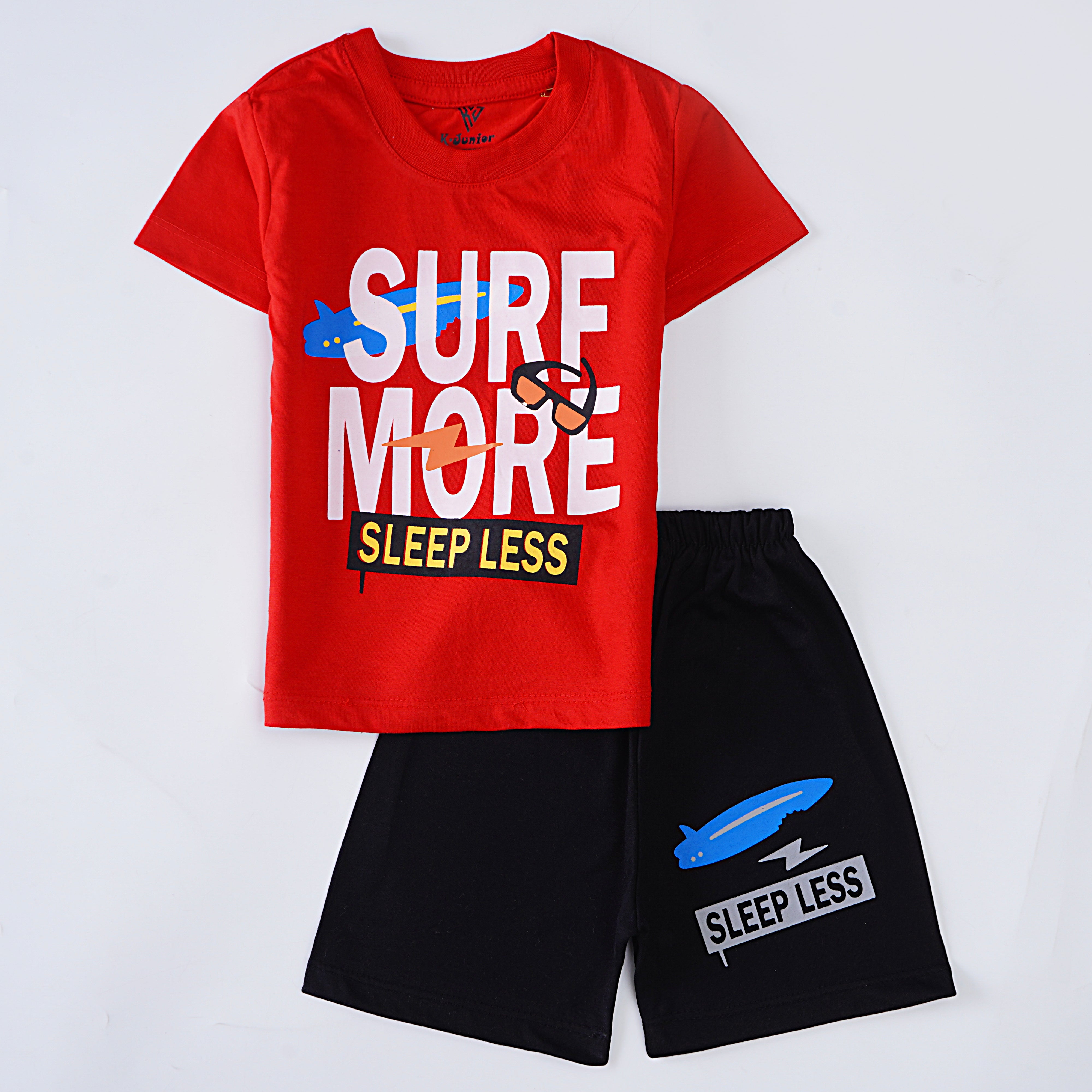 Boys Half Sleeves 2 Piece Suit (Surf)