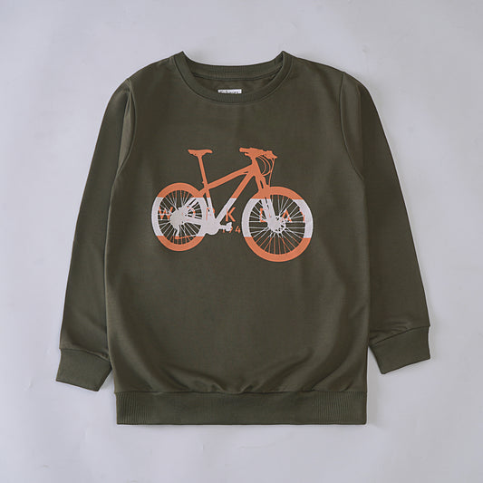 Boys Printed Full Sleeve SweatShirt ( Cycle )