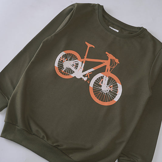 Boys Printed Full Sleeve SweatShirt ( Cycle )