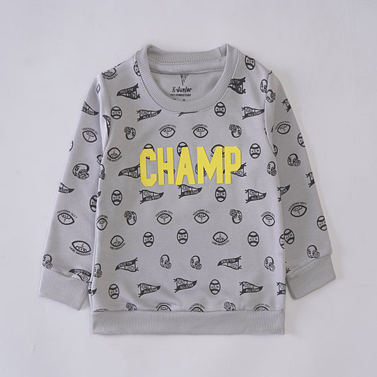 Boys Printed Full Sleeve Sweat T-Shirt (7193)