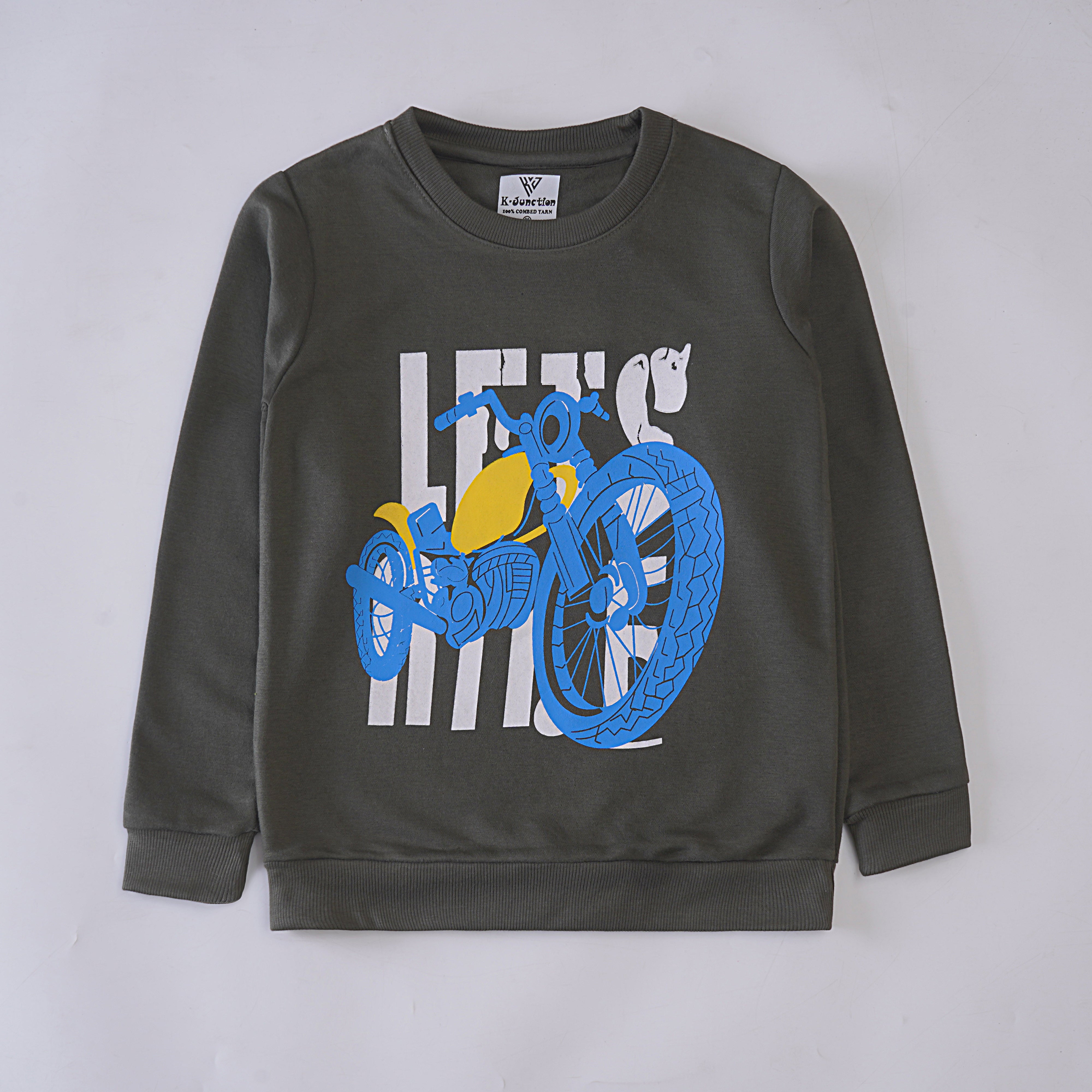 Boys Printed Full Sleeve Sweat T-Shirt (7232)