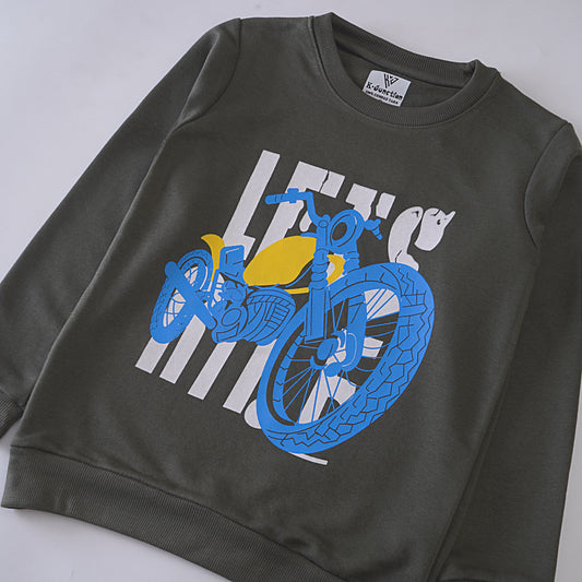 Boys Printed Full Sleeve Sweat T-Shirt (7232)