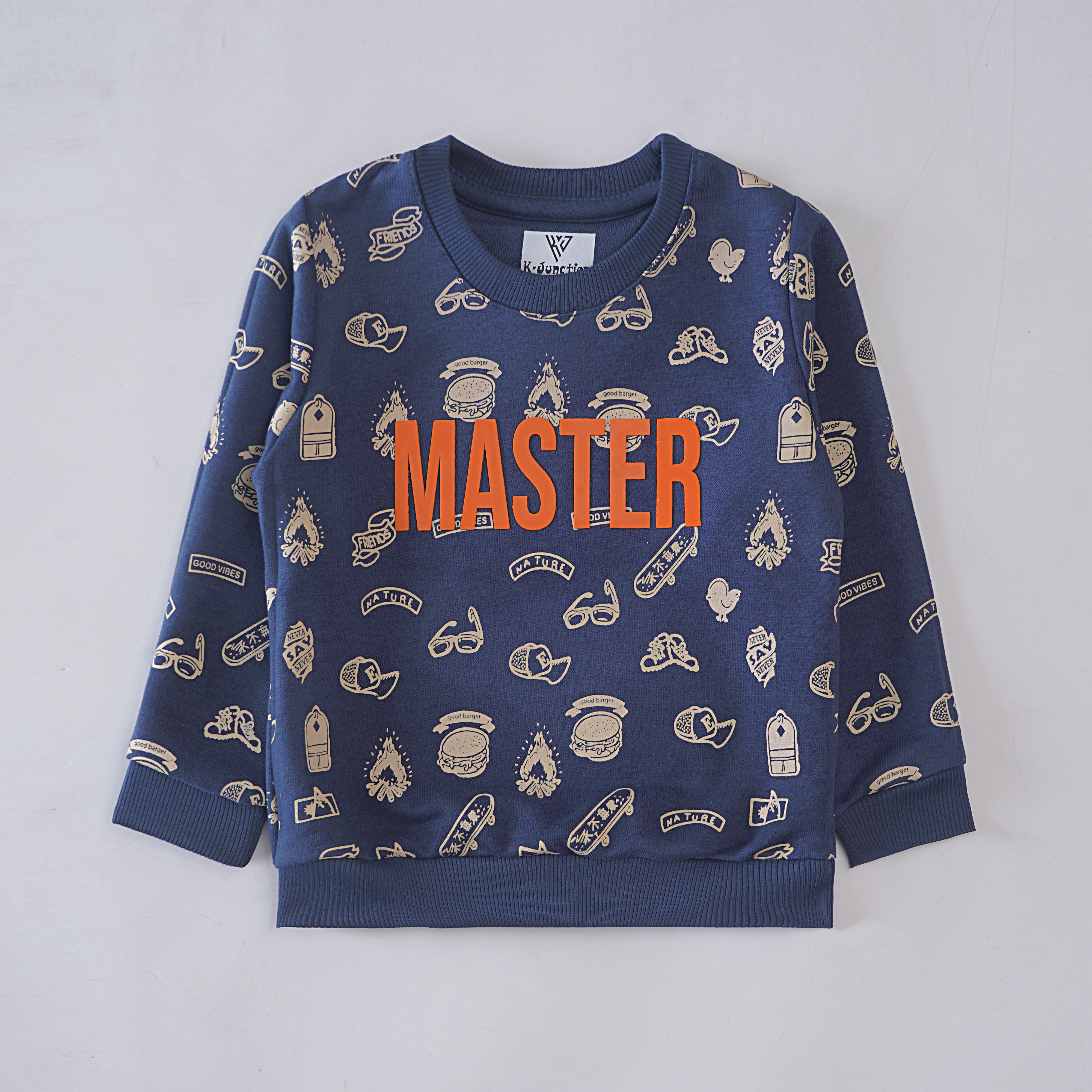 Boys Printed Full Sleeve Sweat T-Shirt (7205)