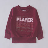 Boys Printed Full Sleeve Sweat T-Shirt (Player)