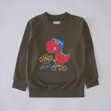 Boys Printed Full Sleeve Sweat T-Shirt (Dino)