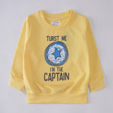 Boys Printed Full Sleeve Sweat T-Shirt (Trust-Me)