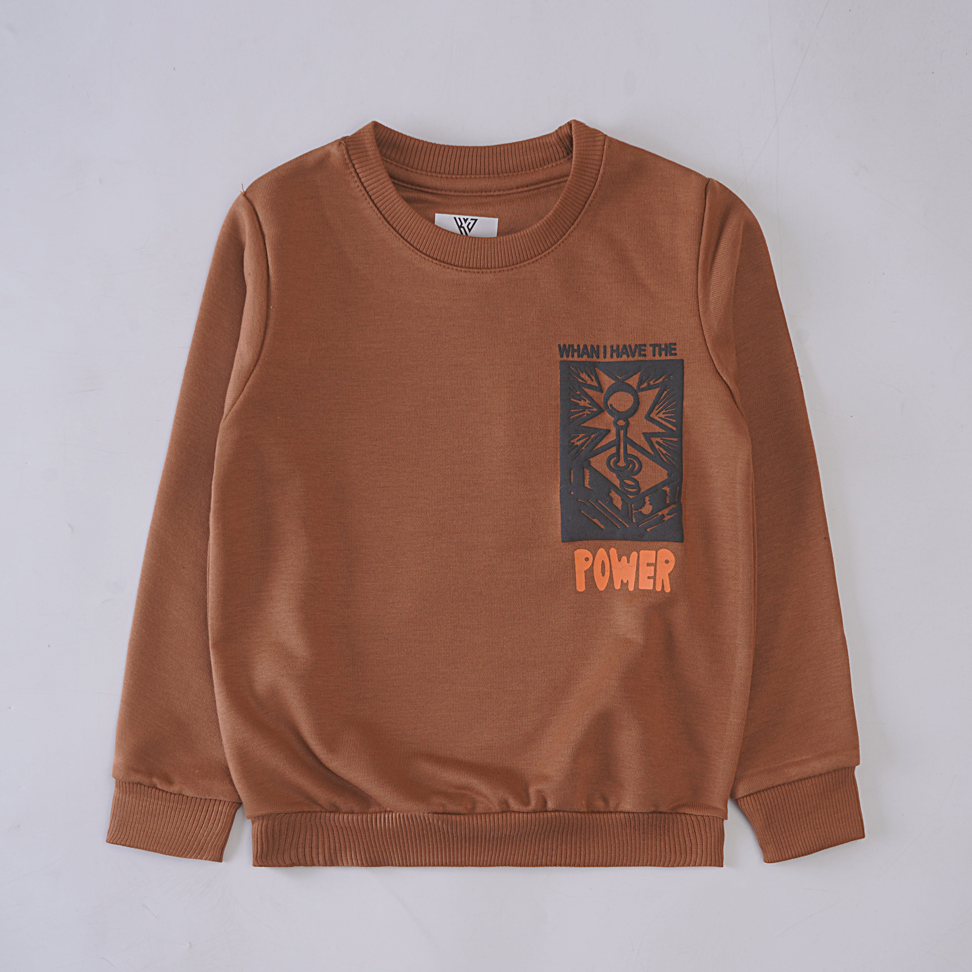 Boys Printed Full Sleeve Sweat T-Shirt (7196)