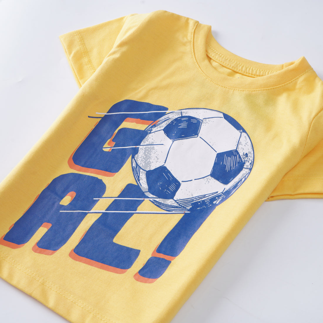 Boys Half Sleeves-Printed T-Shirt (Goal)