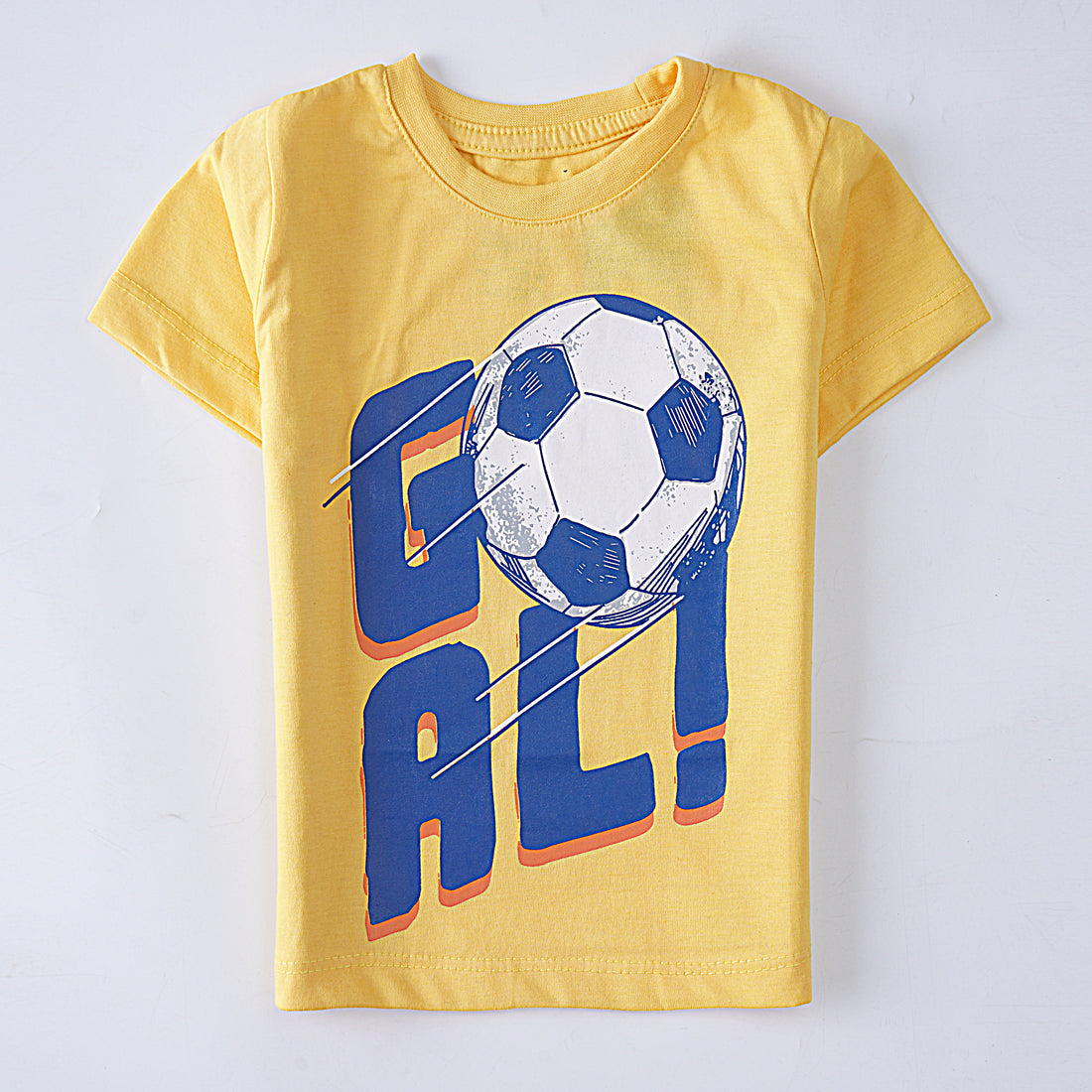 Boys Half Sleeves-Printed T-Shirt (Goal)