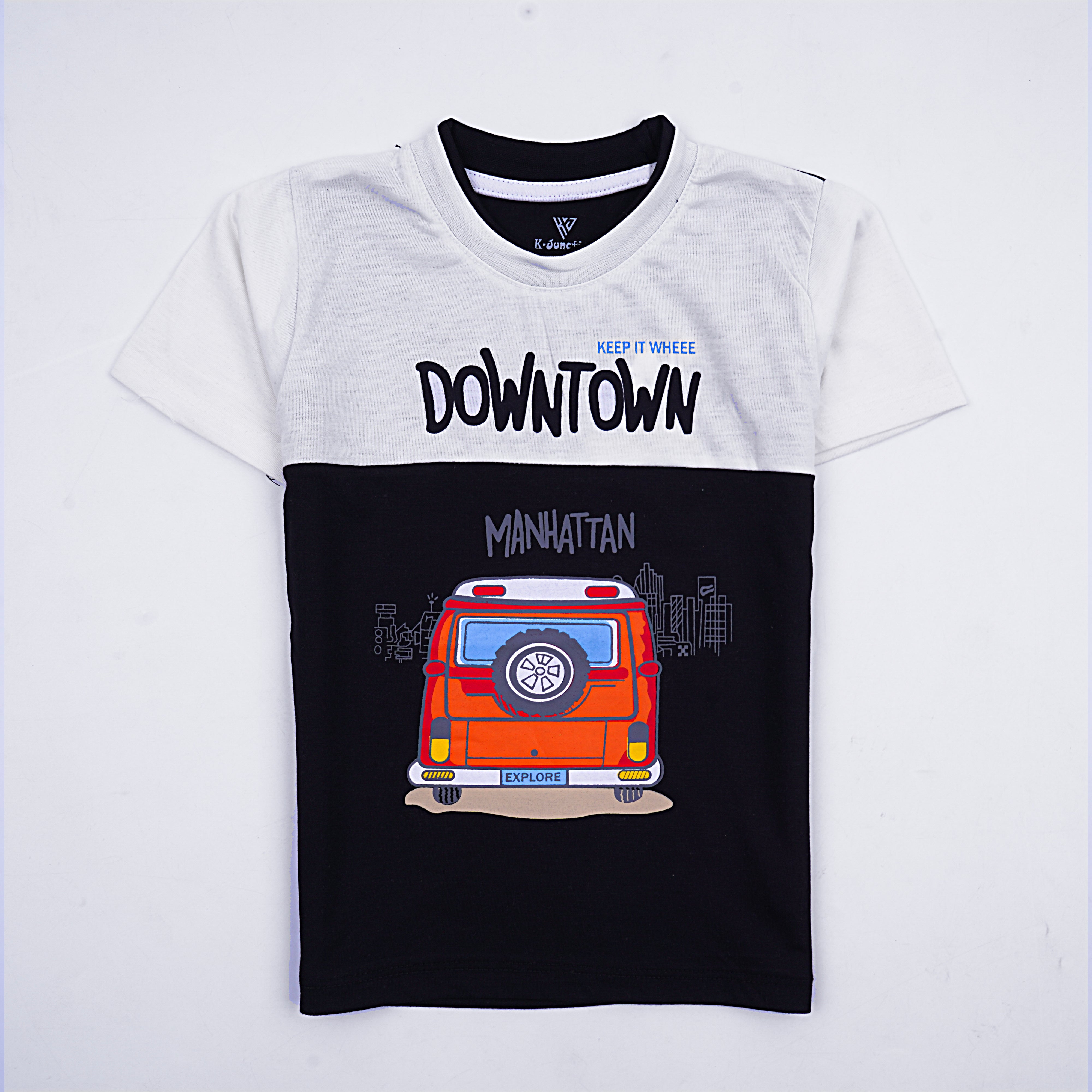 Boys Half Sleeves-Printed T-Shirt (Downtown)