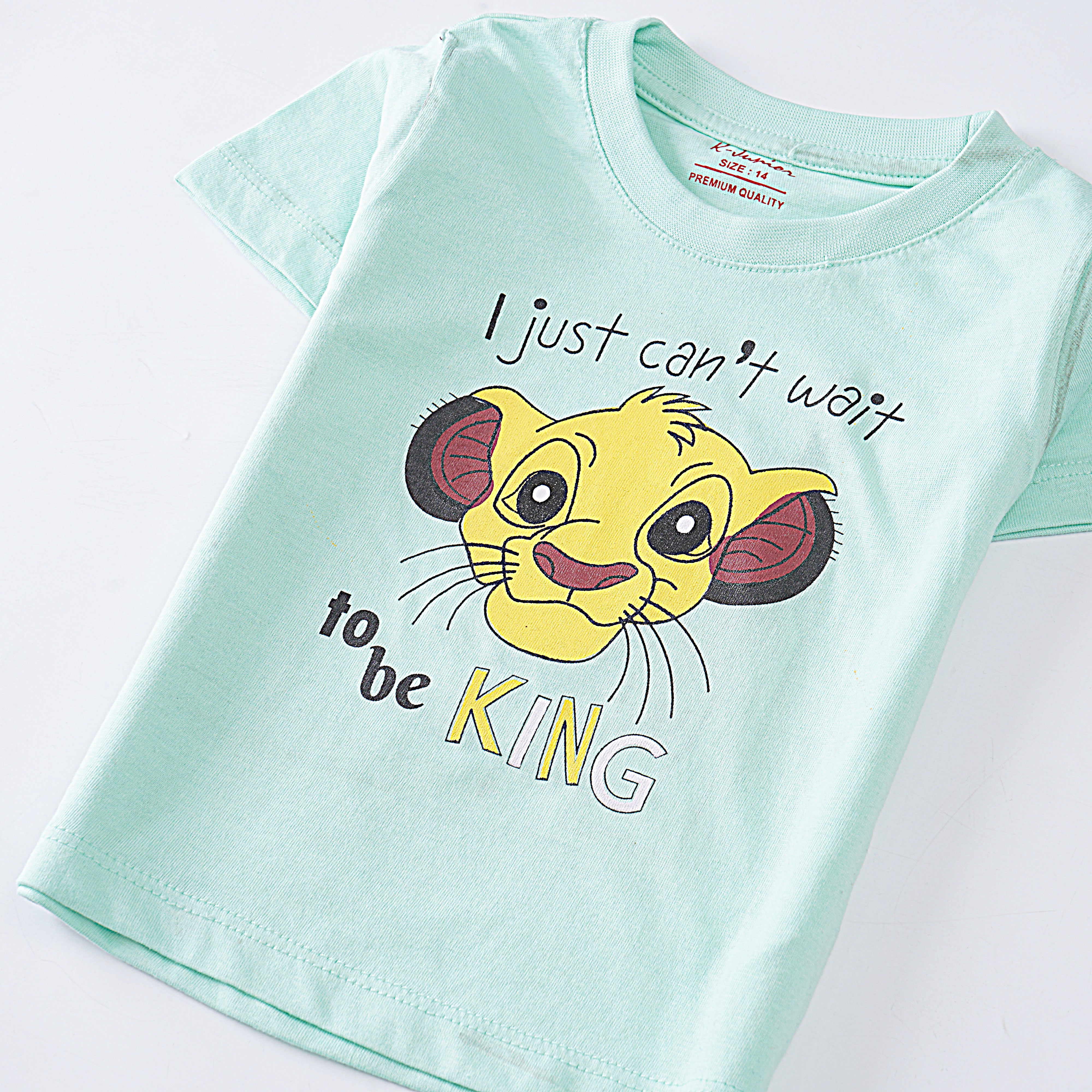 Boys Half Sleeves-Printed T-Shirt (Simba)