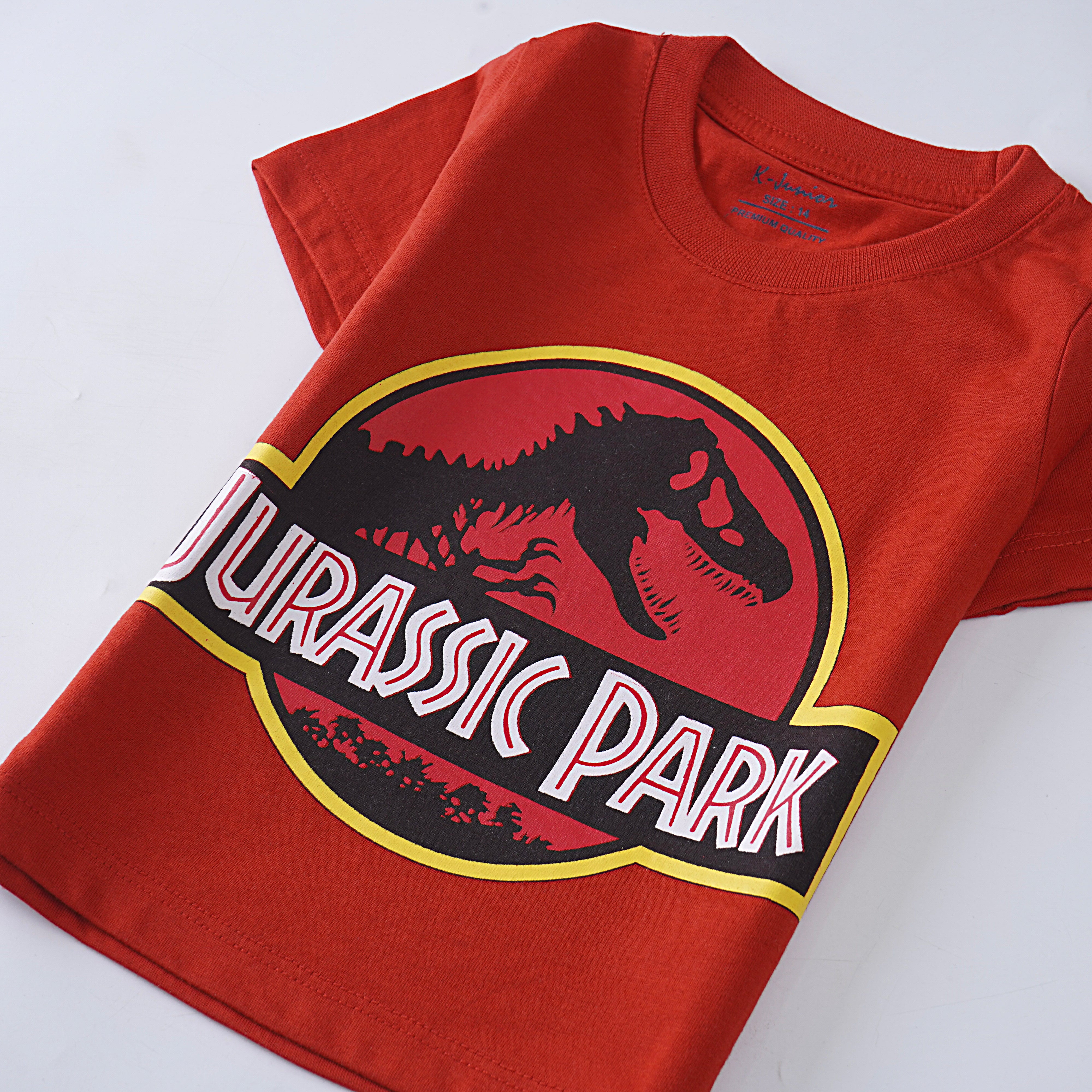 Boys Half Sleeves-Printed T-Shirt (Jurassic)