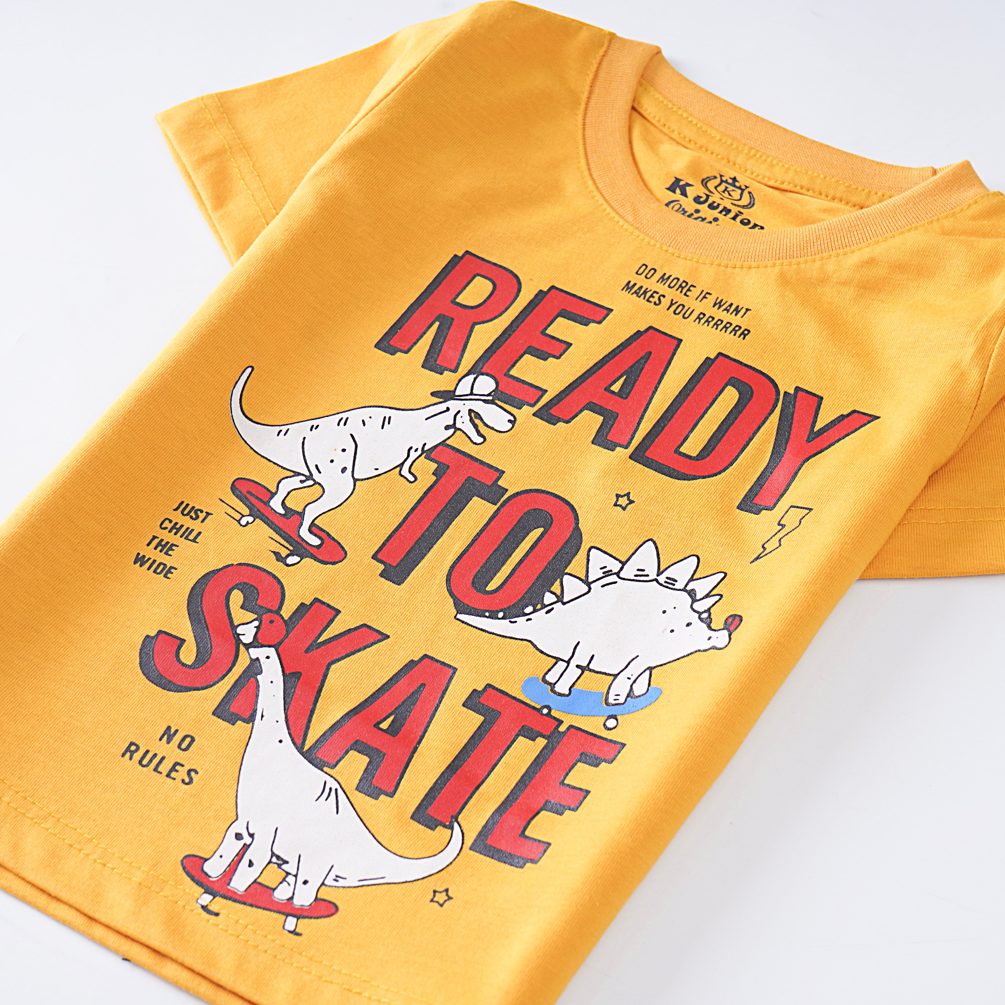 Infant Boys Half Sleeves-Printed T-Shirt (Ready)