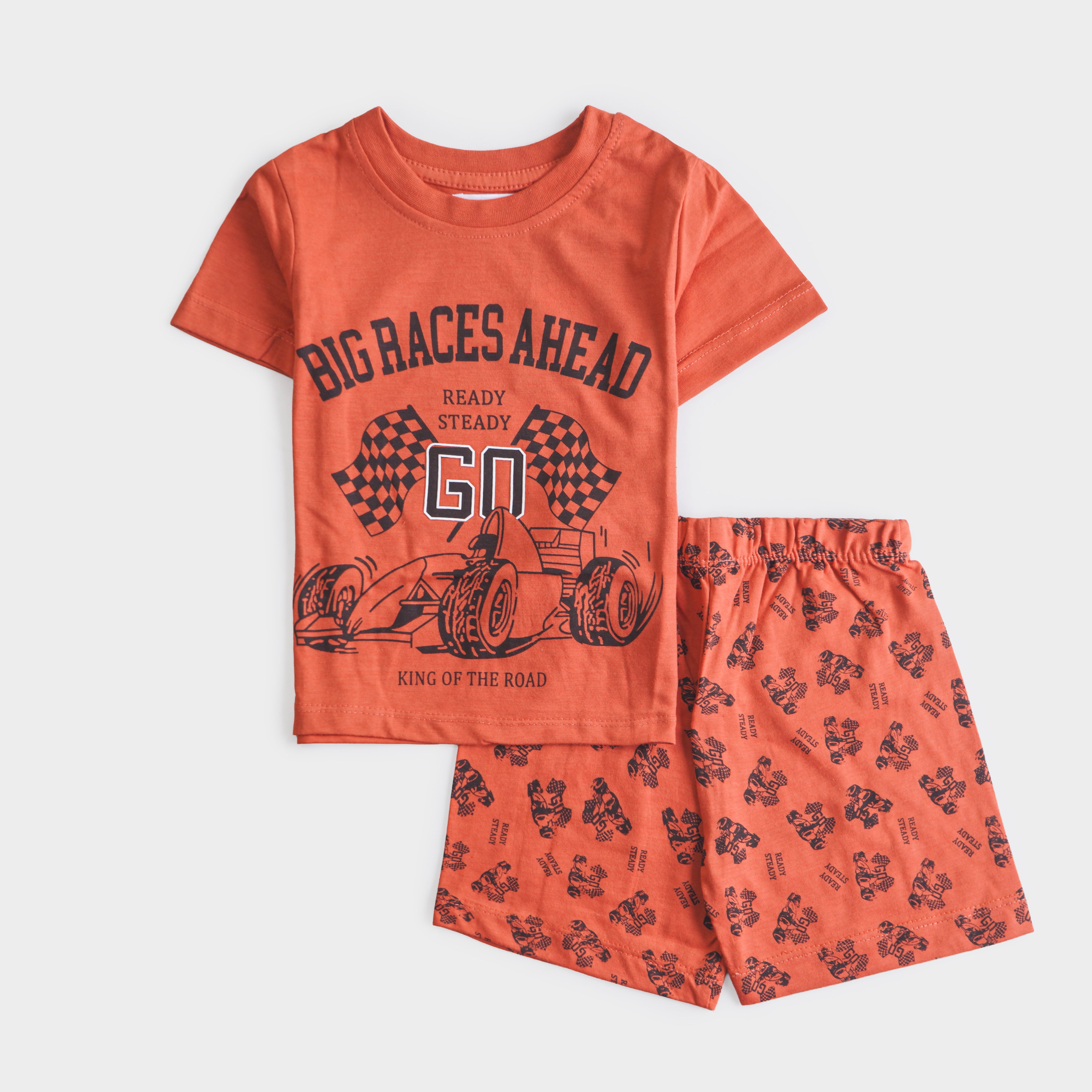 Boys Half Sleeves 2 Piece Suit