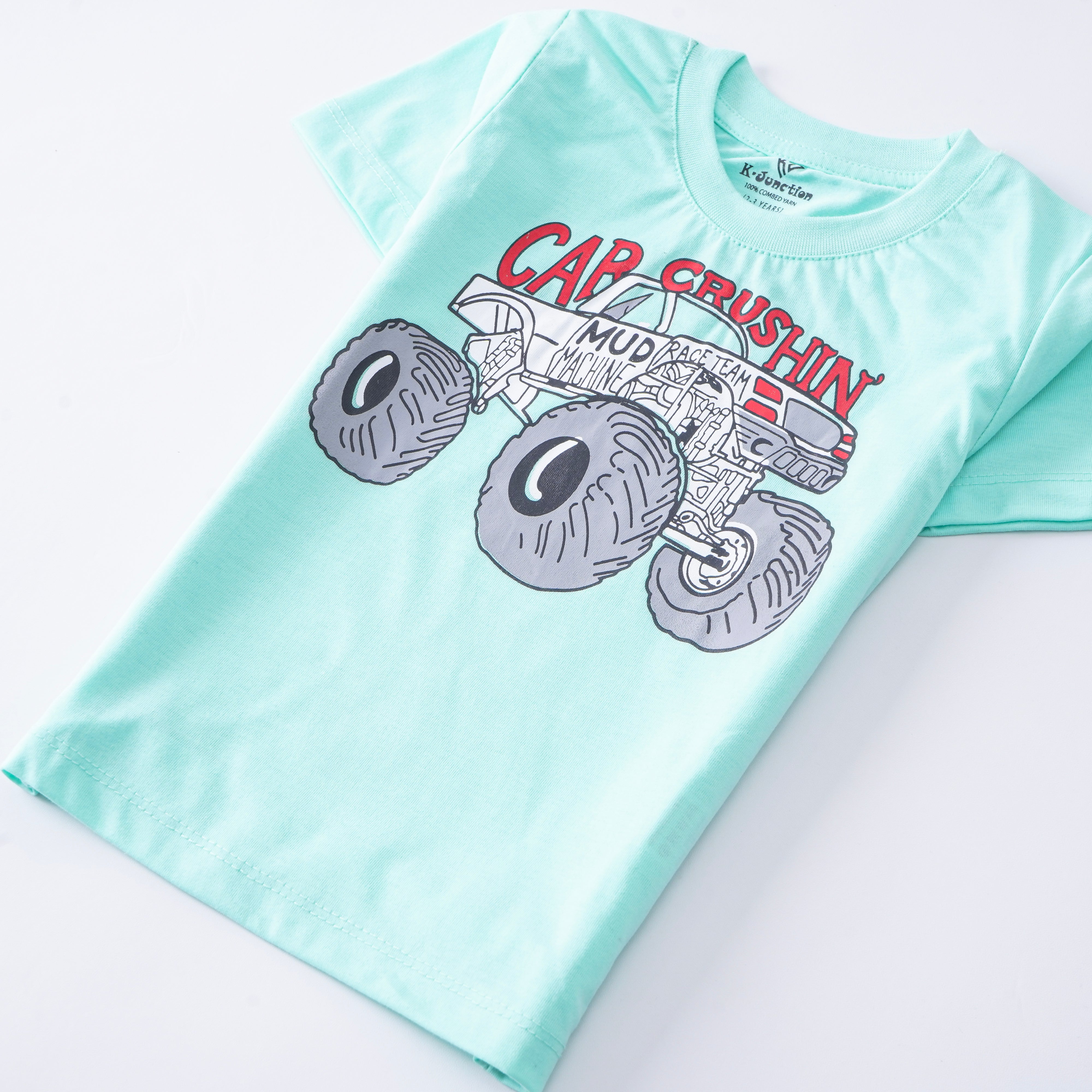 Infant Boys Half Sleeves-Printed T-Shirt (Crushin)