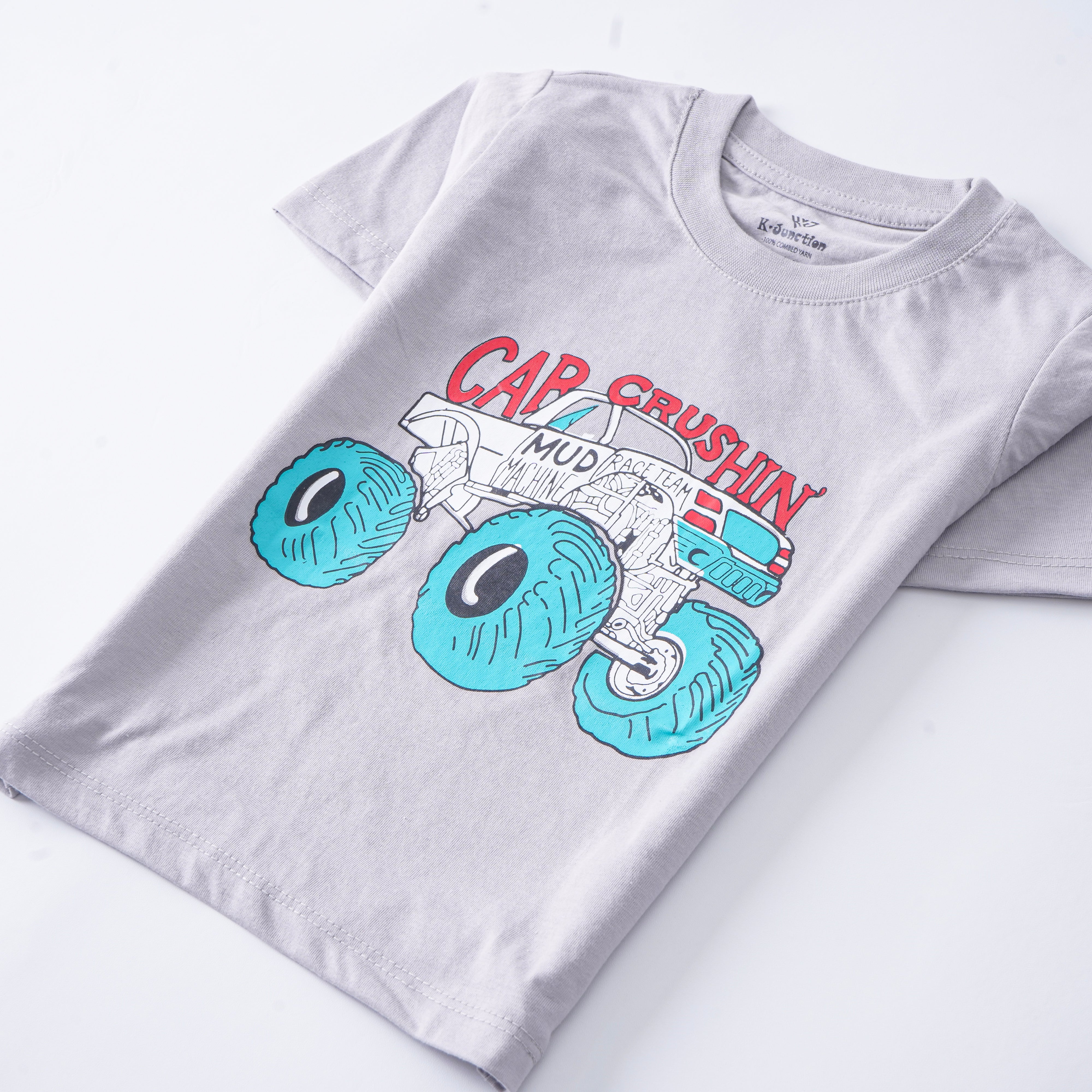 Infant Boys Half Sleeves-Printed T-Shirt (Crushin)