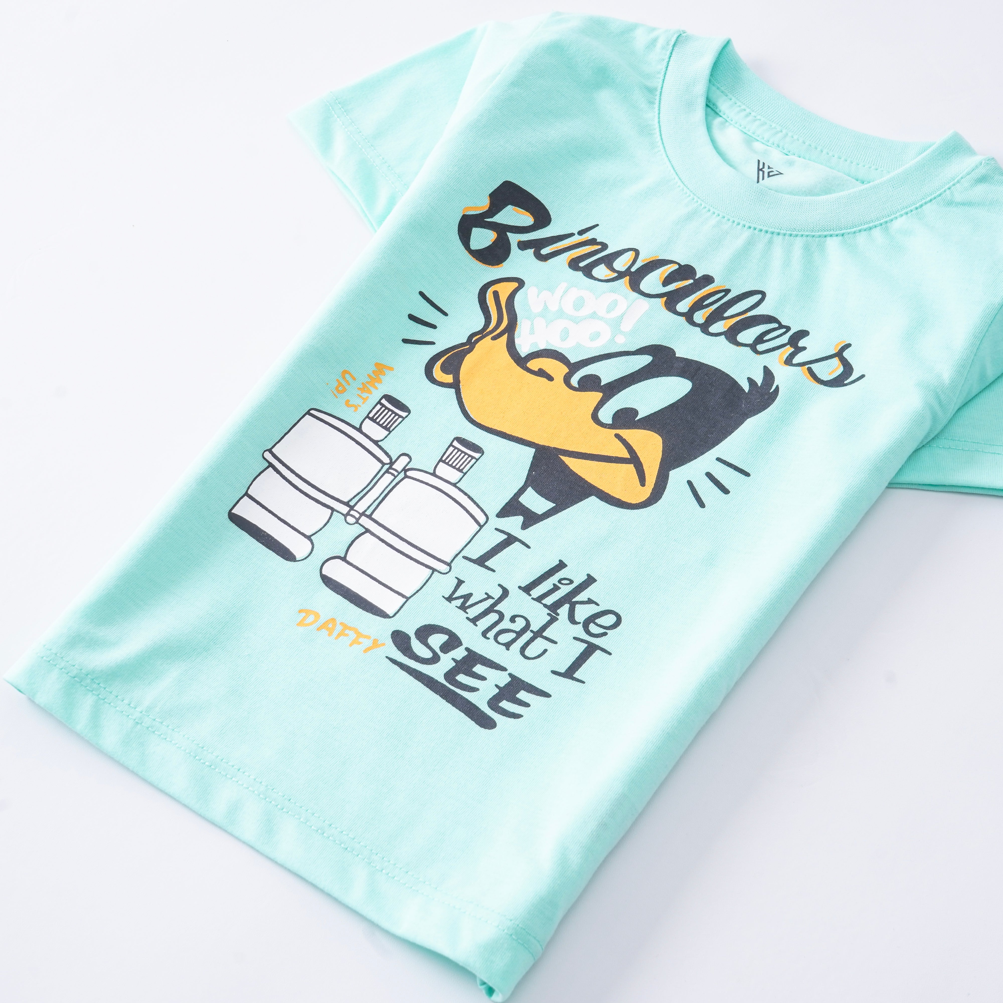 Infant Boys Half Sleeves-Printed T-Shirt (Daffy)