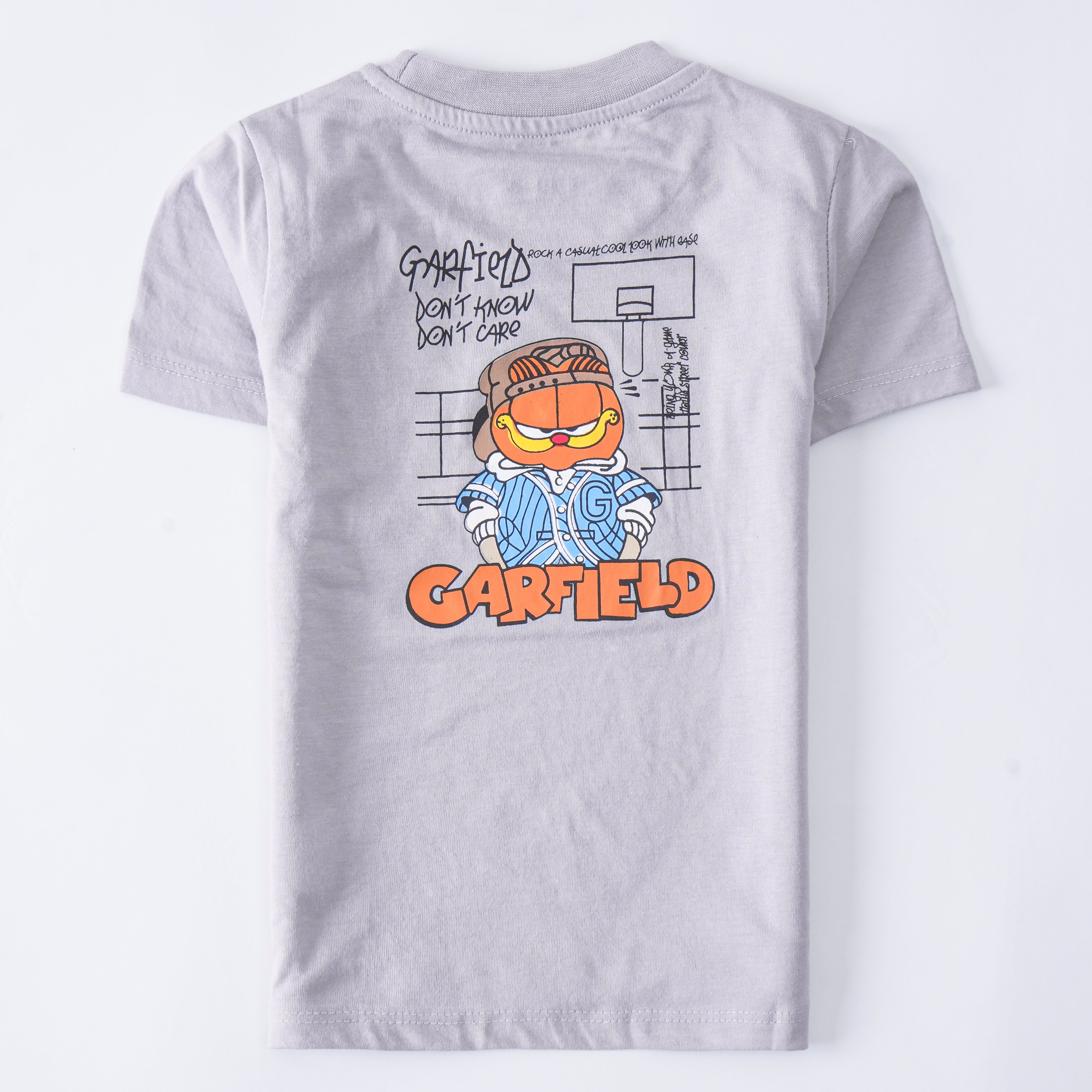 Infant Boys Half Sleeves-Printed T-Shirt (Garfield)
