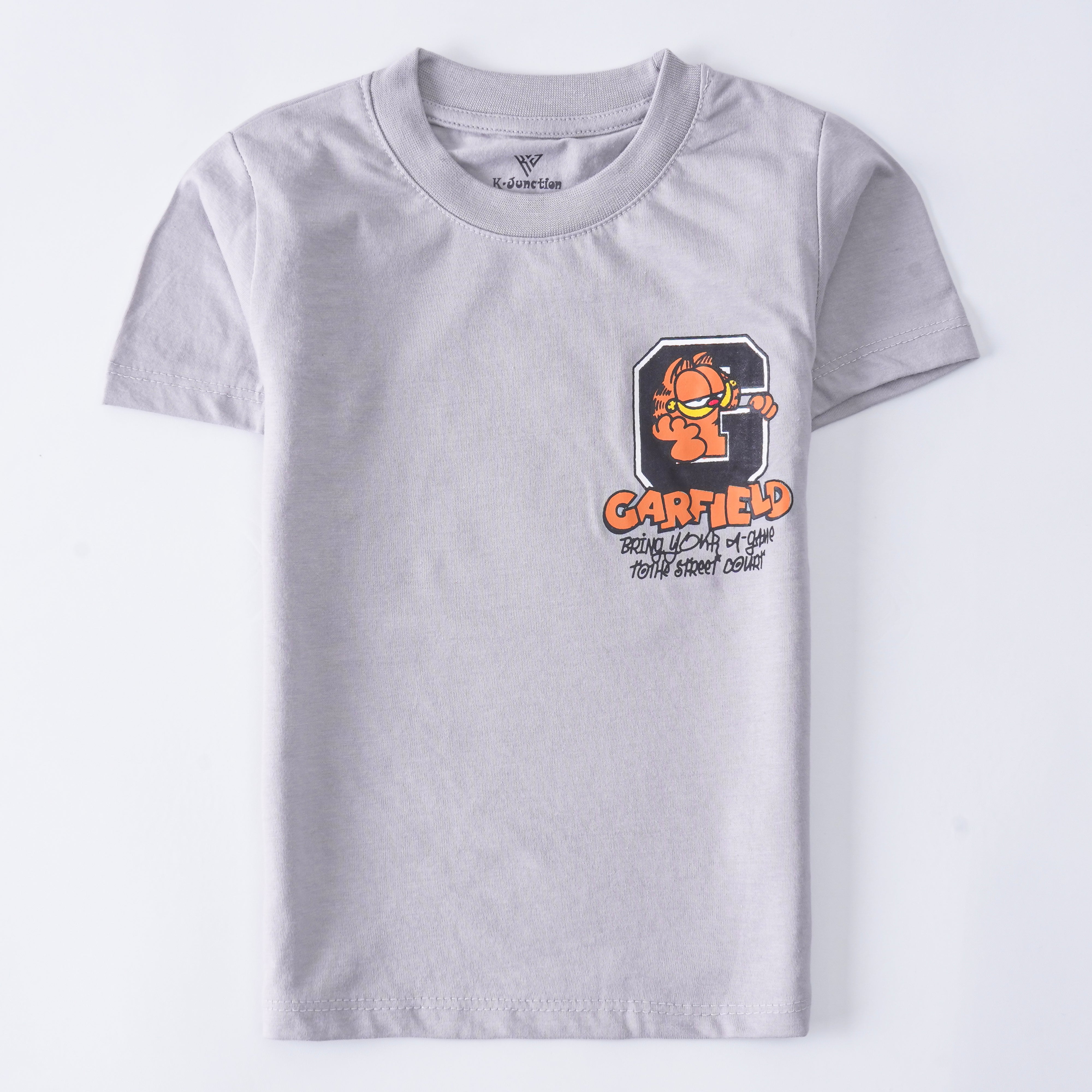 Boys Half Sleeves-Printed T-Shirt (Garfield)