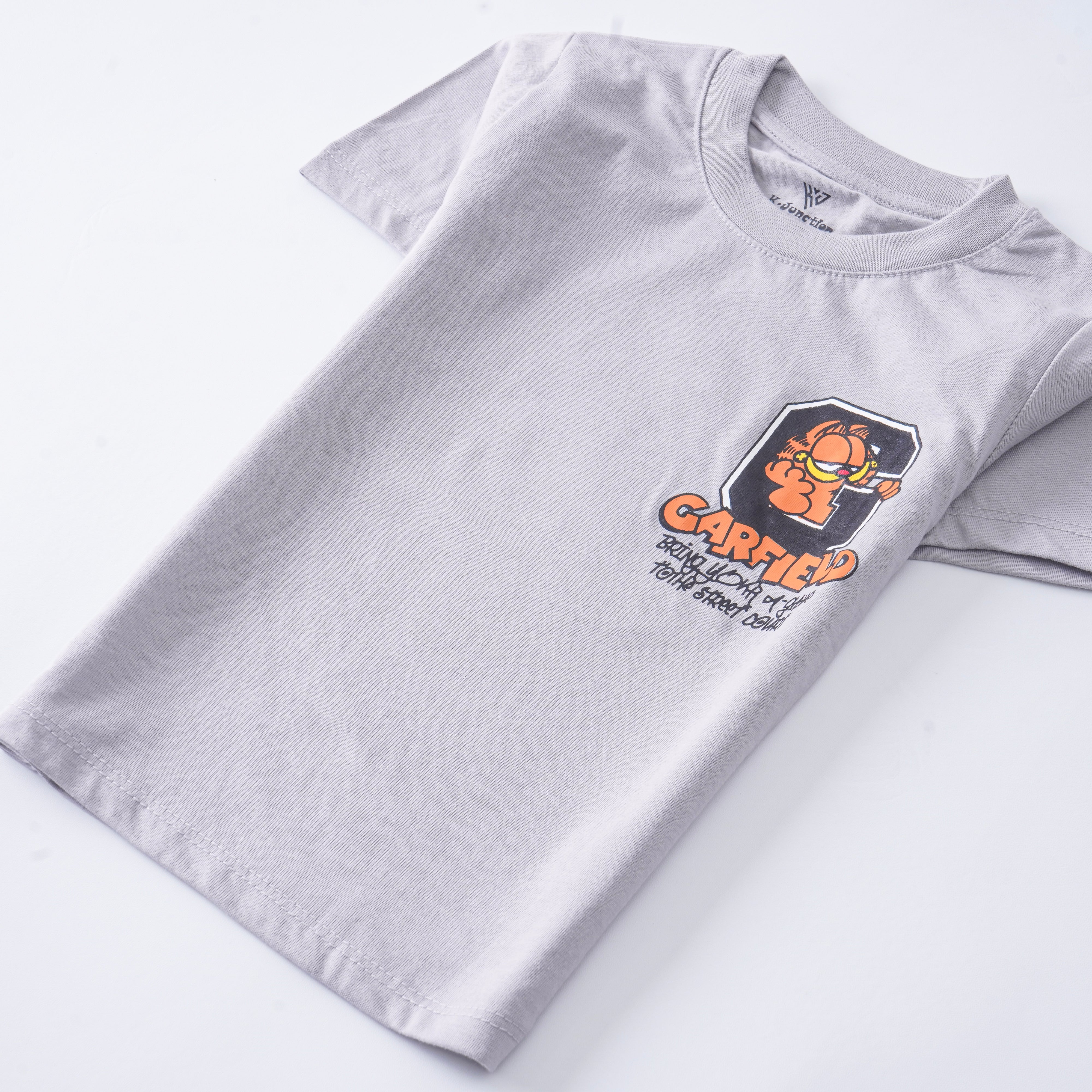 Infant Boys Half Sleeves-Printed T-Shirt (Garfield)