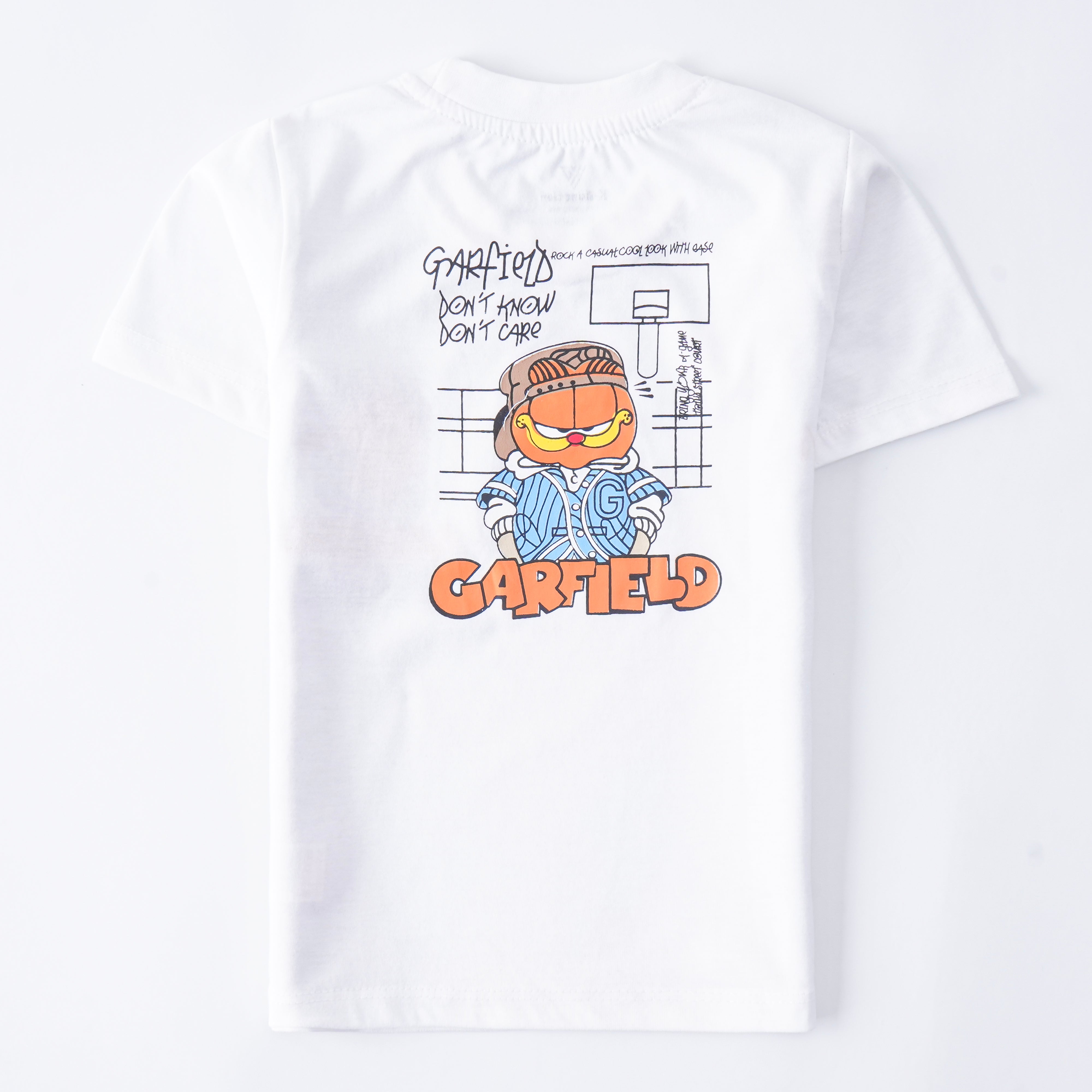 Infant Boys Half Sleeves-Printed T-Shirt (Garfield)