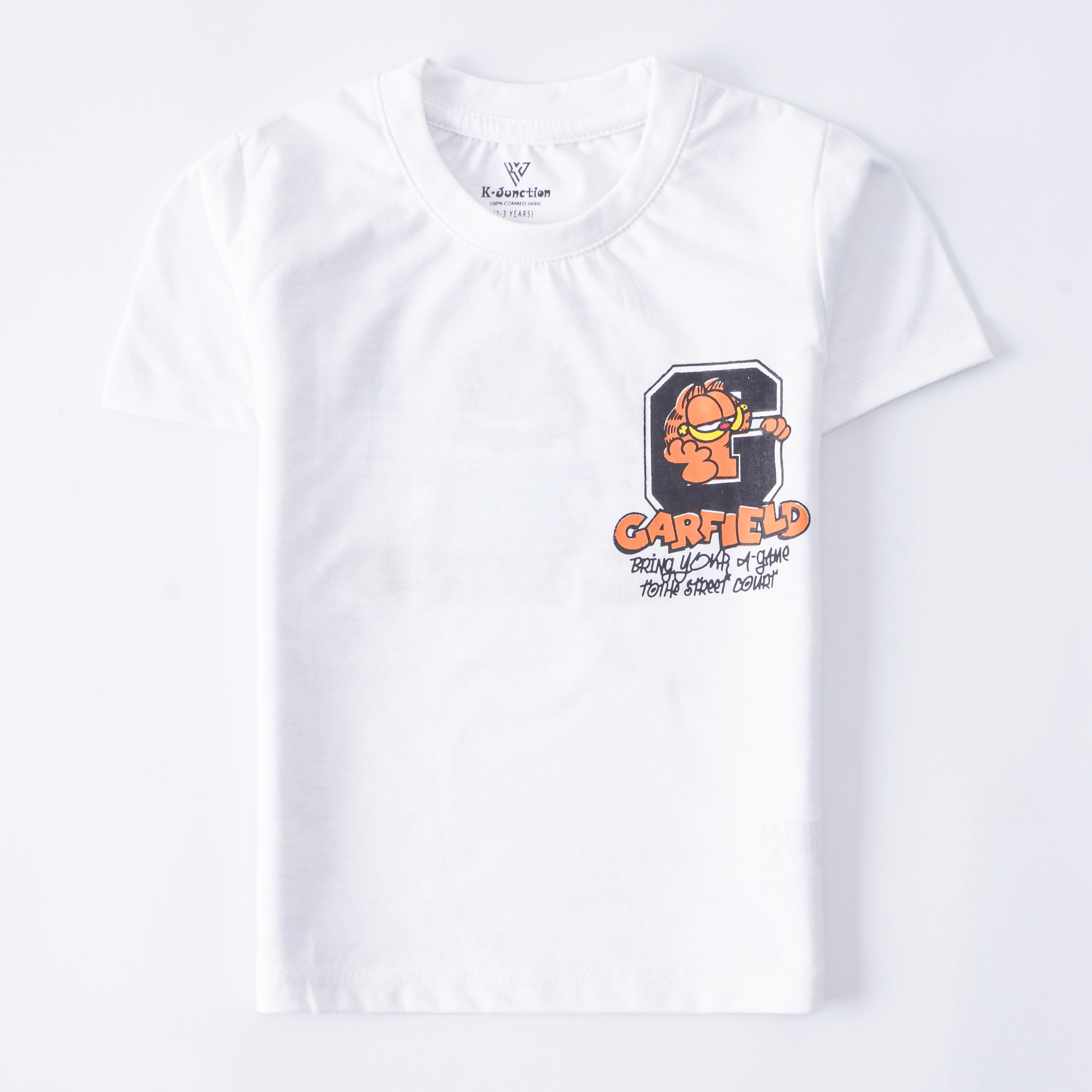 Infant Boys Half Sleeves-Printed T-Shirt (Garfield)