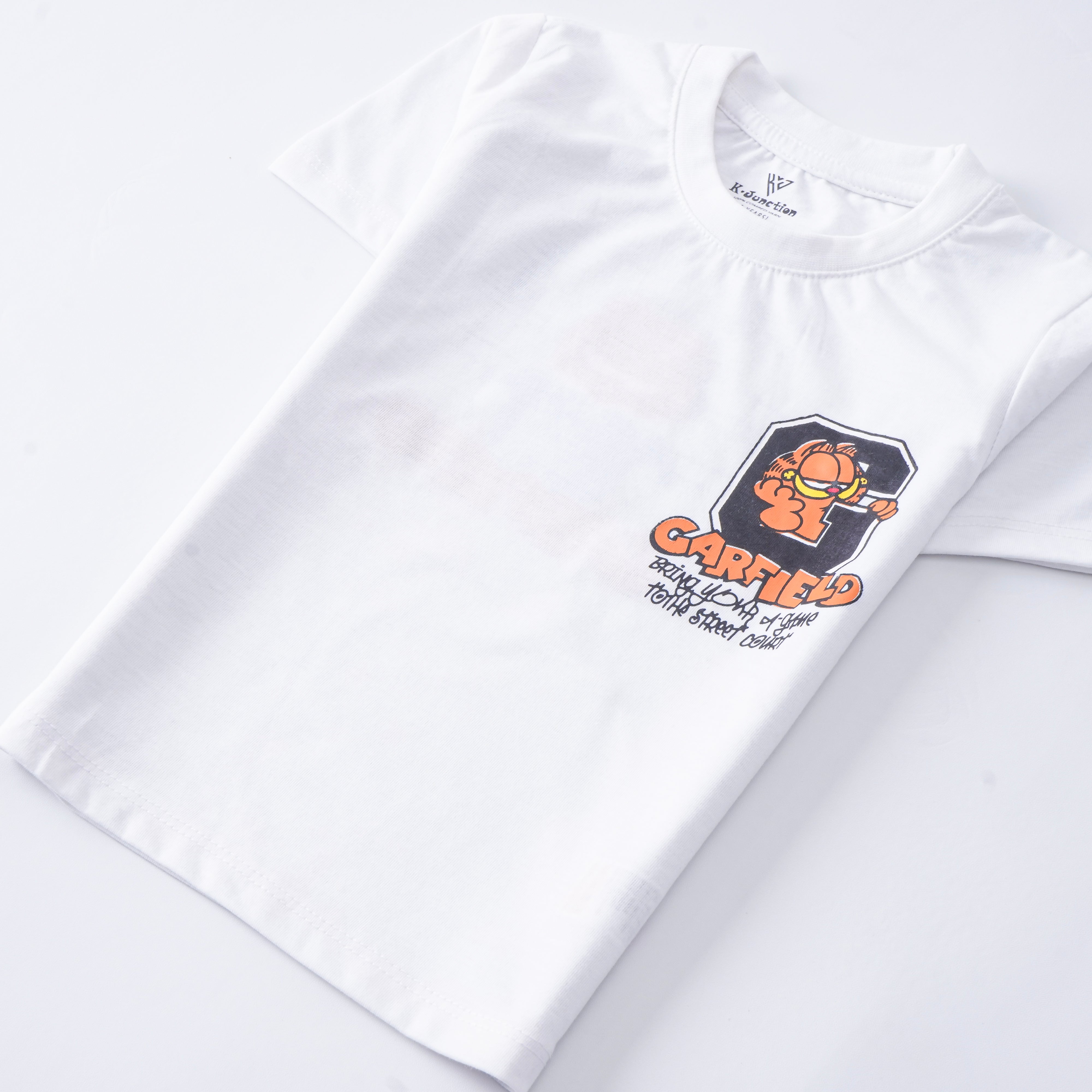 Infant Boys Half Sleeves-Printed T-Shirt (Garfield)