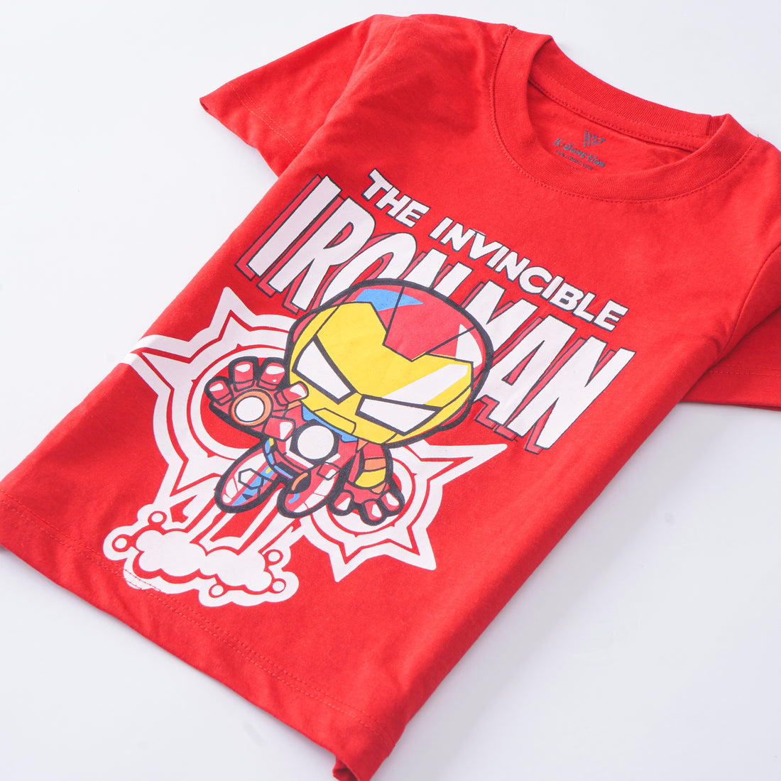 Infant Boys Half Sleeves-Printed T-Shirt (Iron-man)