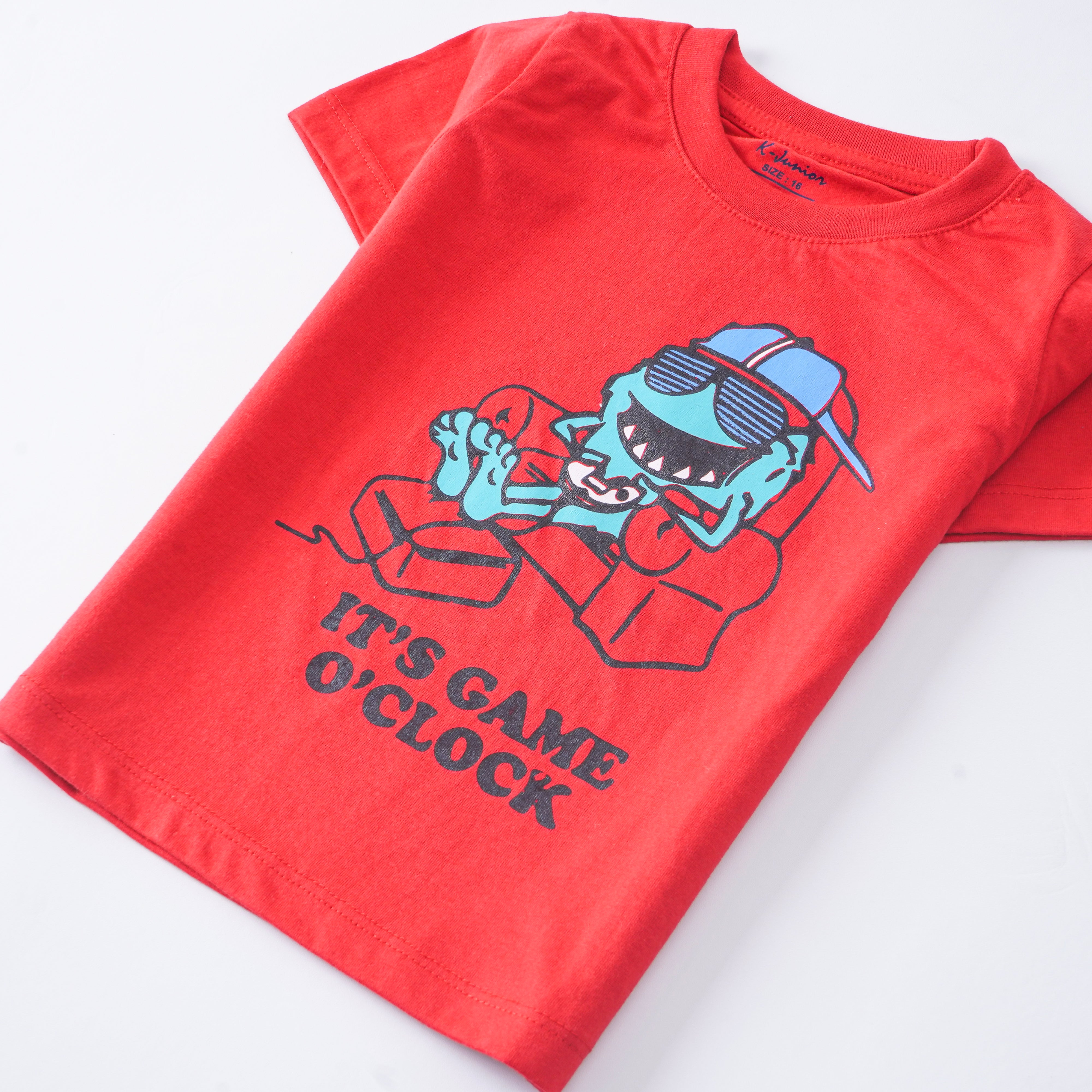 Infant Boys Half Sleeves-Printed T-Shirt (Game 2)